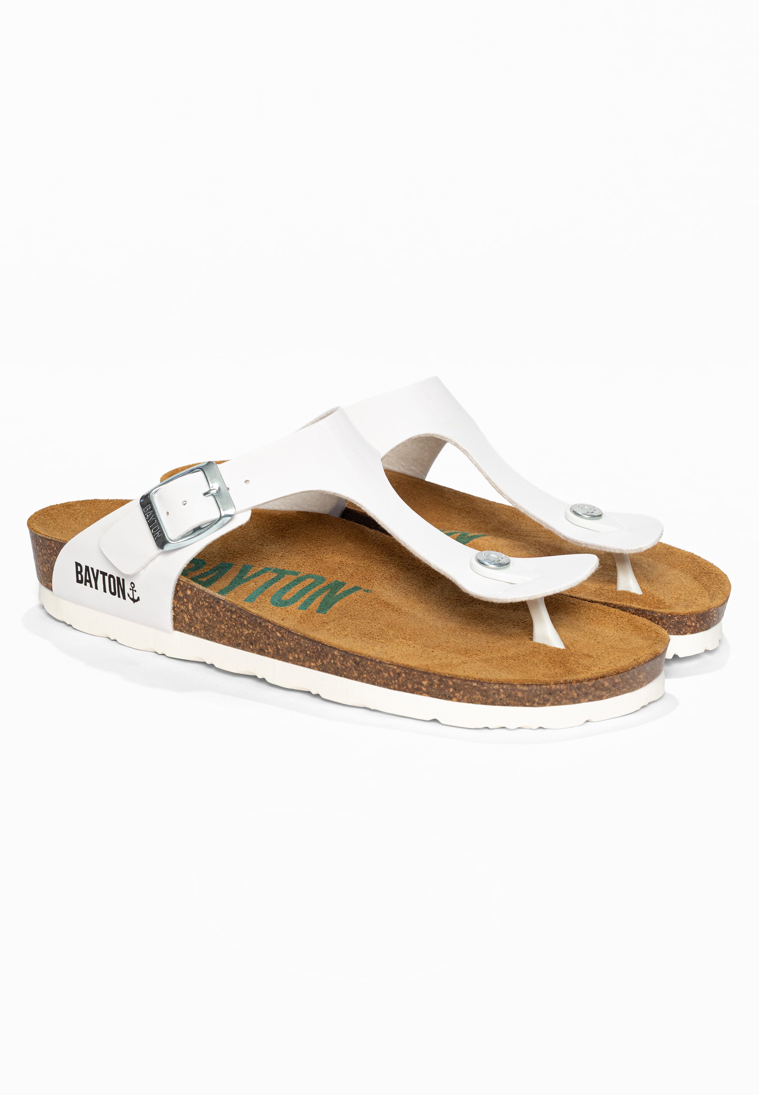 Sandales à Entre-doigts Mercure Blanc Bayton pour Femme