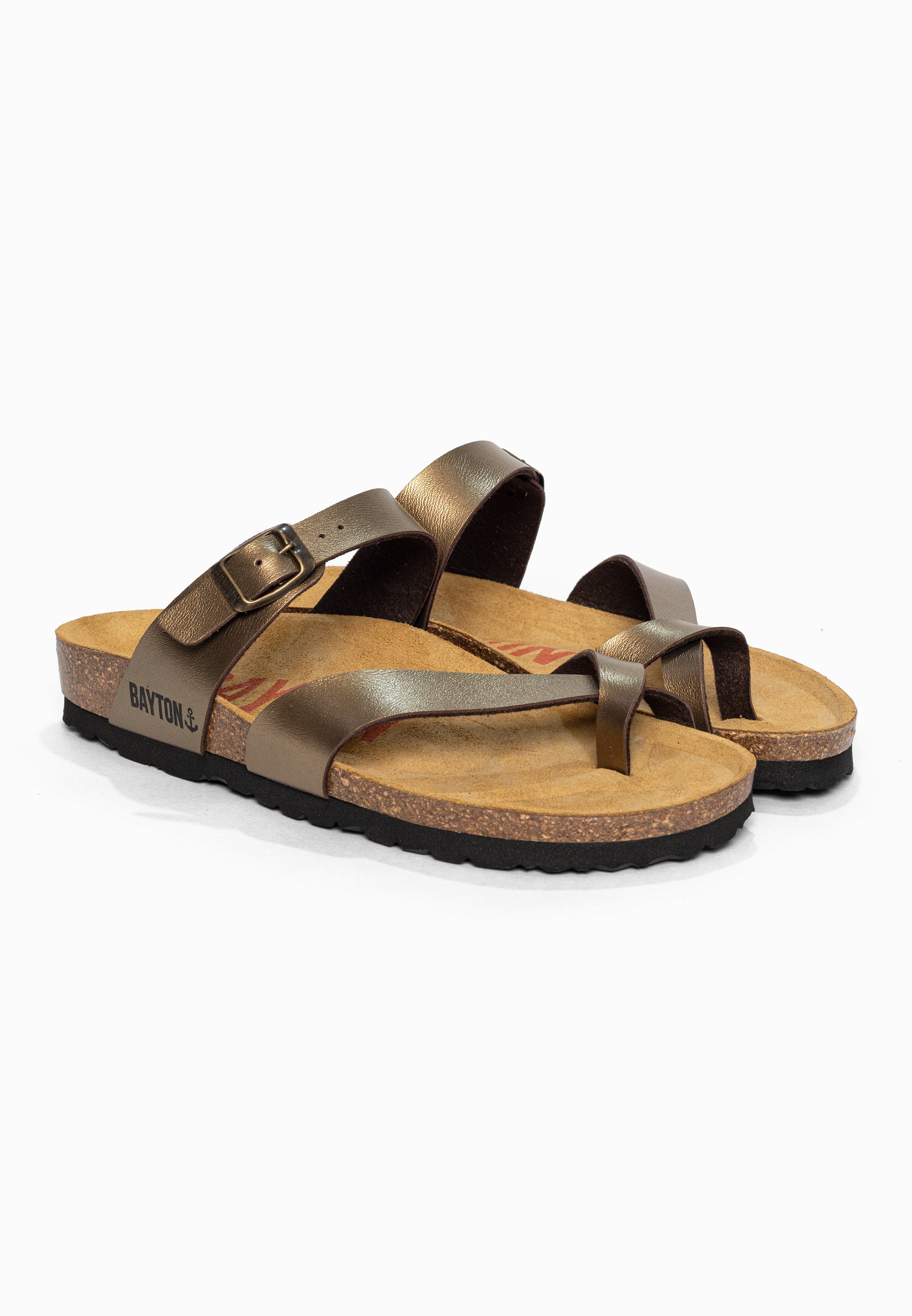 Sandales à Entre-doigts Diane Bronze Bayton pour Femme