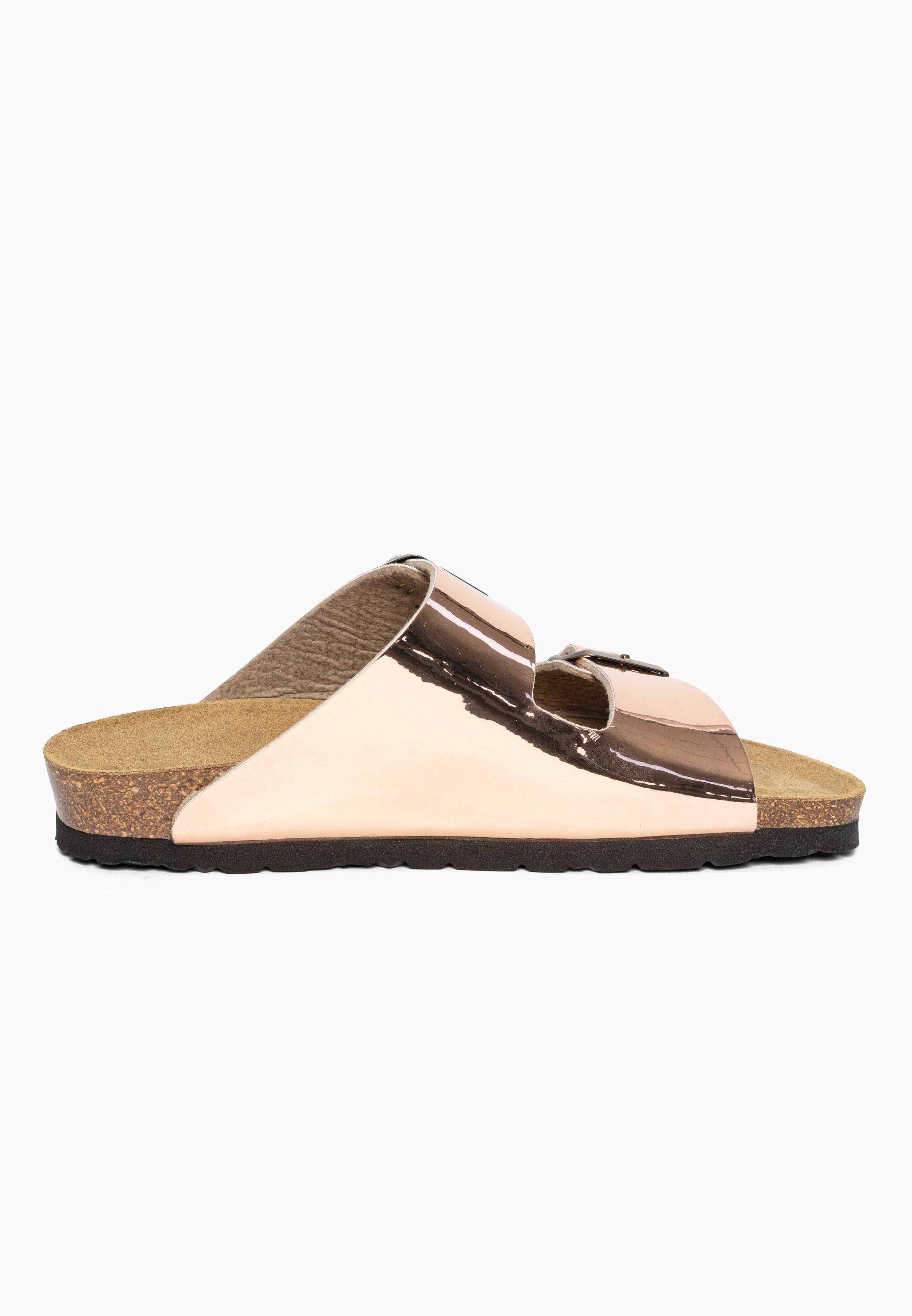 Sandales 2 Brides Atlas Rose gold Bayton pour Femme