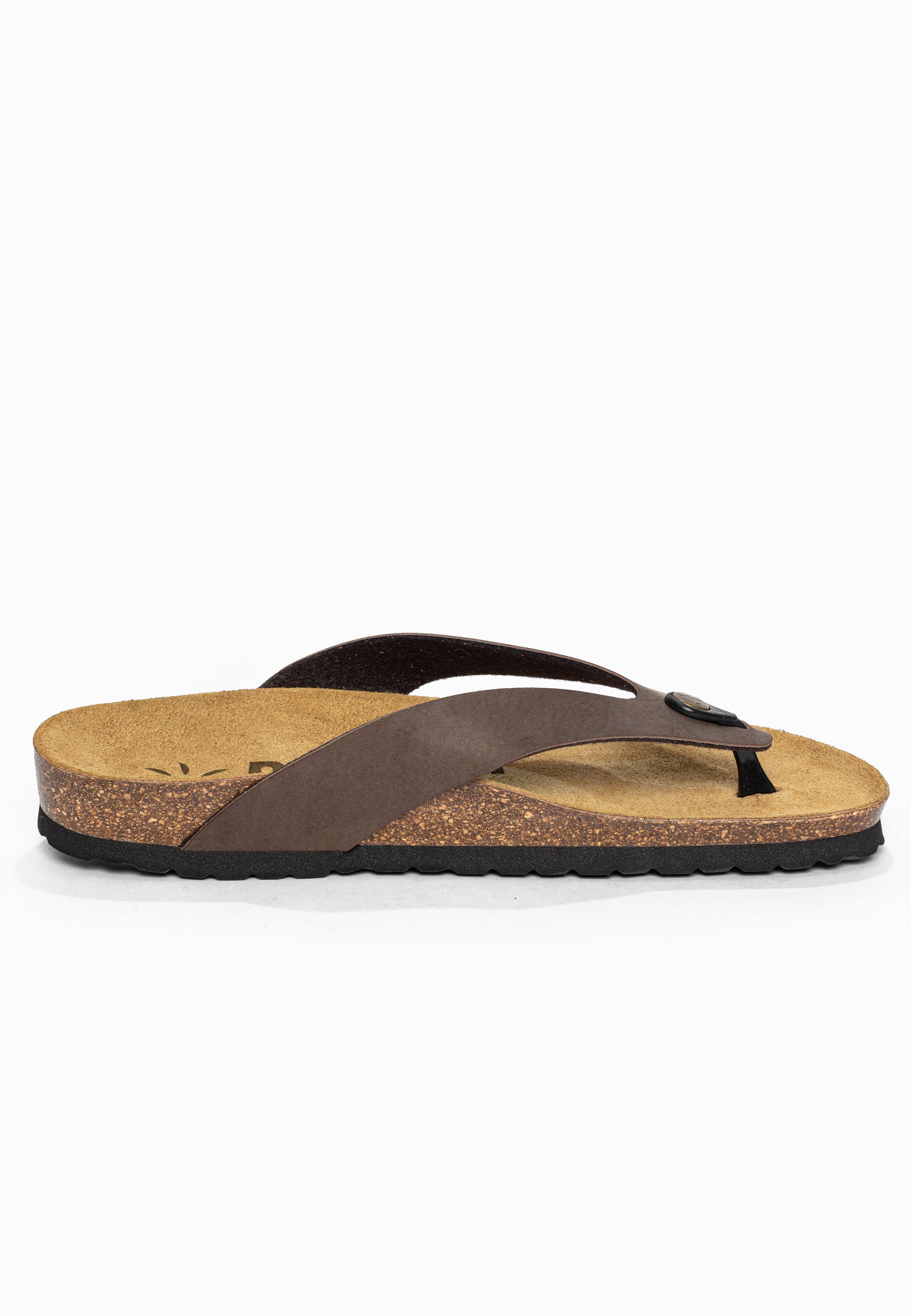 Sandales à Entre-doigts Lucca Marron Bayton pour Homme