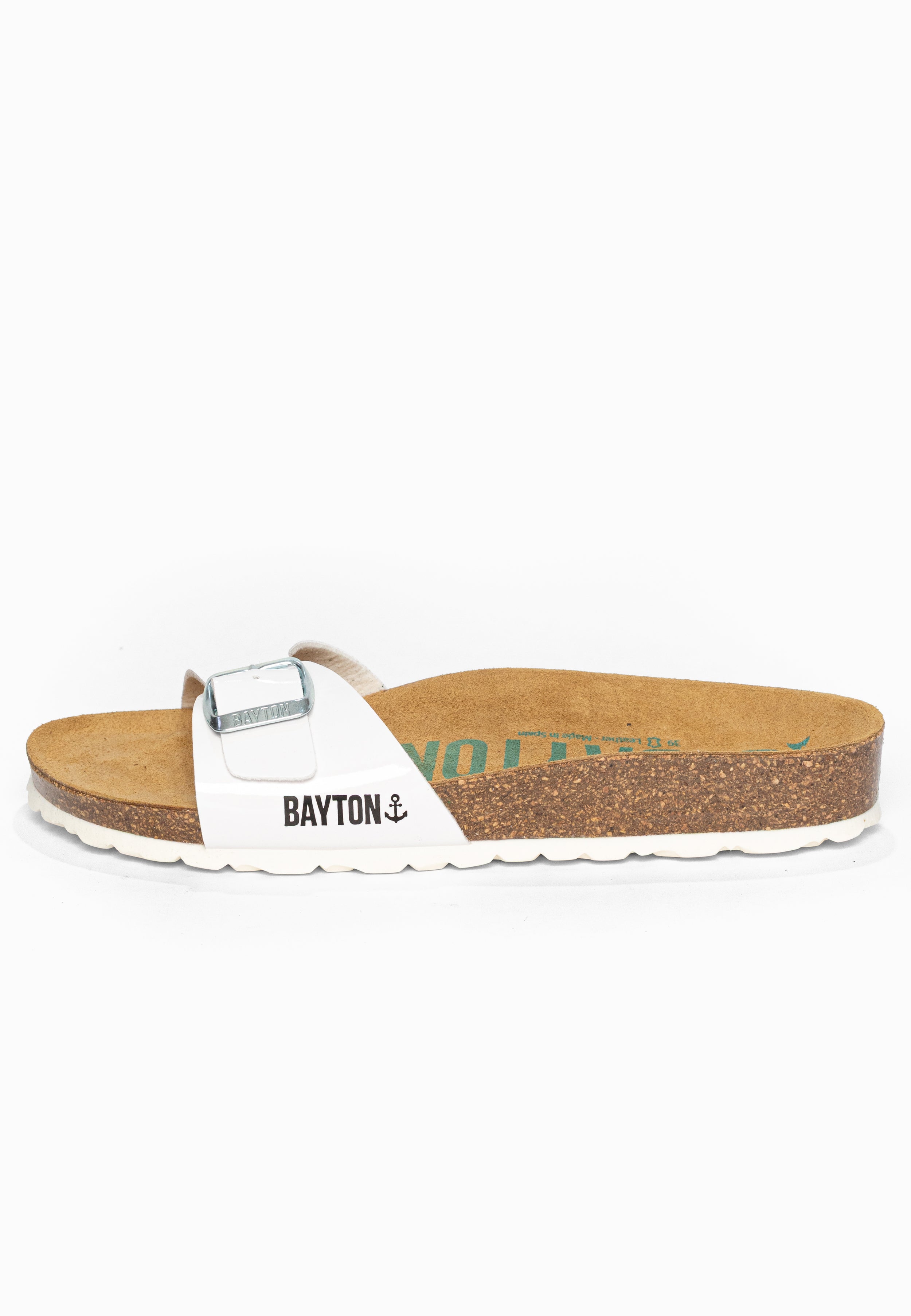 Sandales 1 Bride Zephyr Blanc Bayton pour Femme