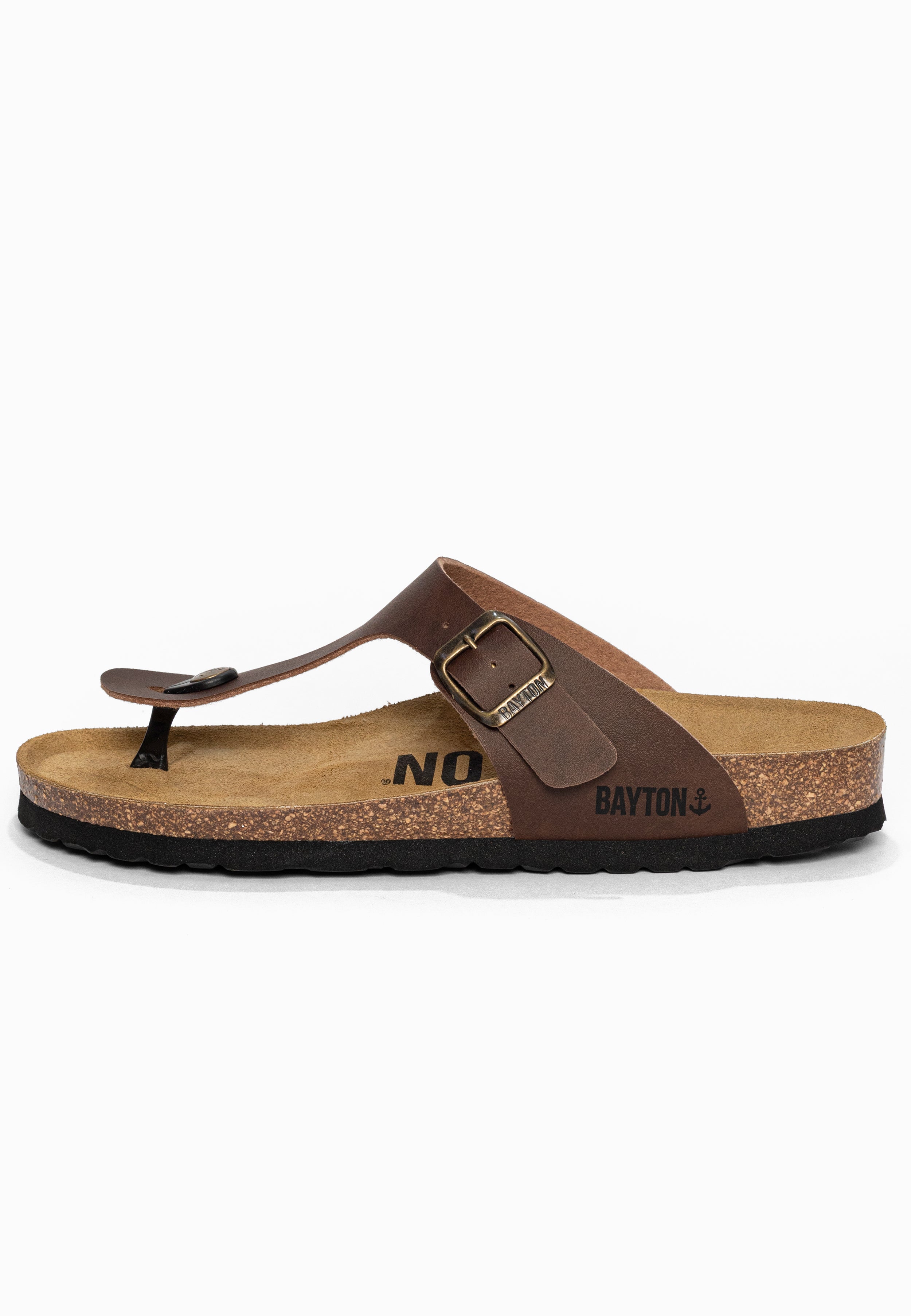 Sandales à Entre-doigts Mercure Marron Bayton pour Homme