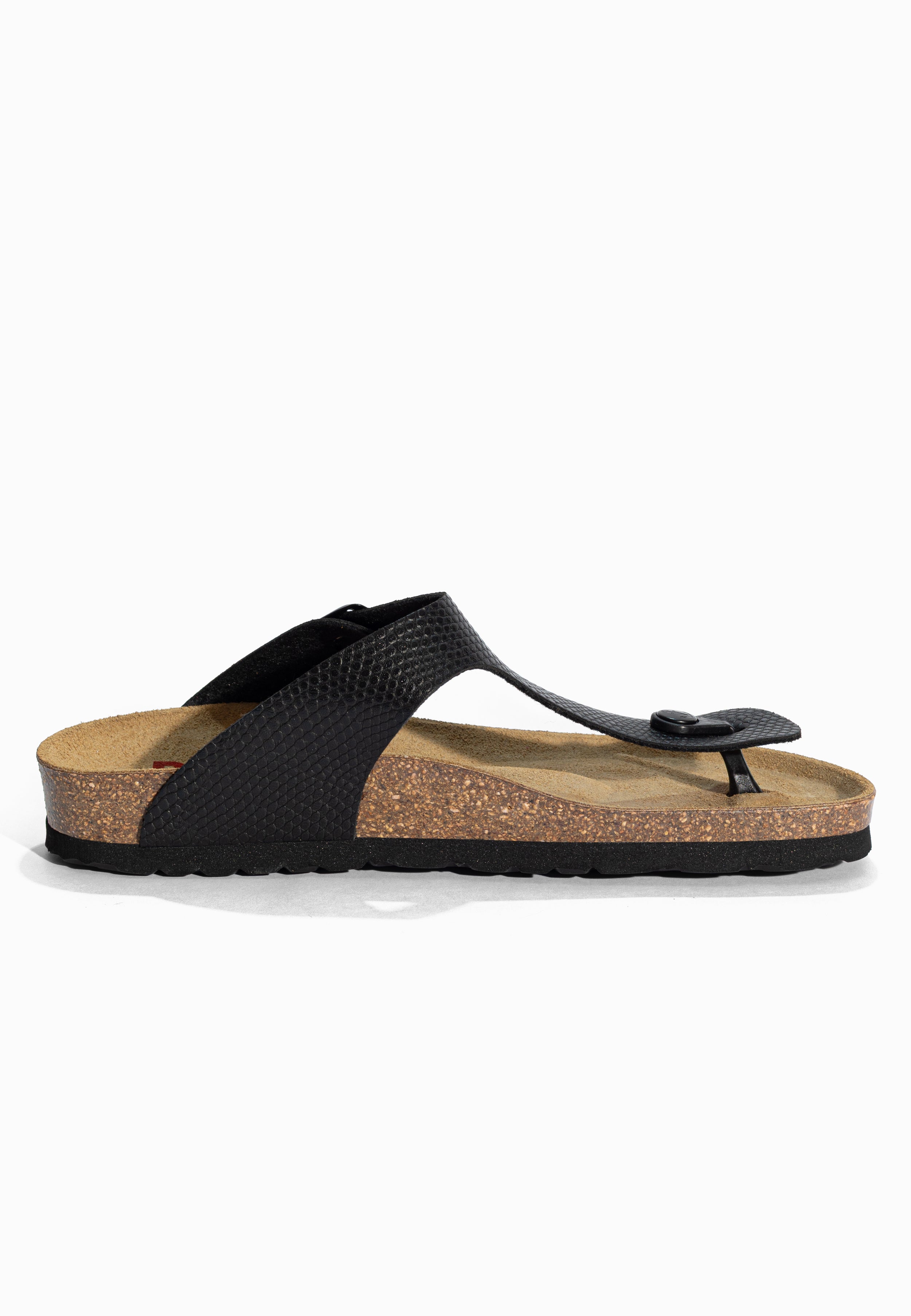 Sandales à Entre-doigts Mercure Noir Bayton pour Femme