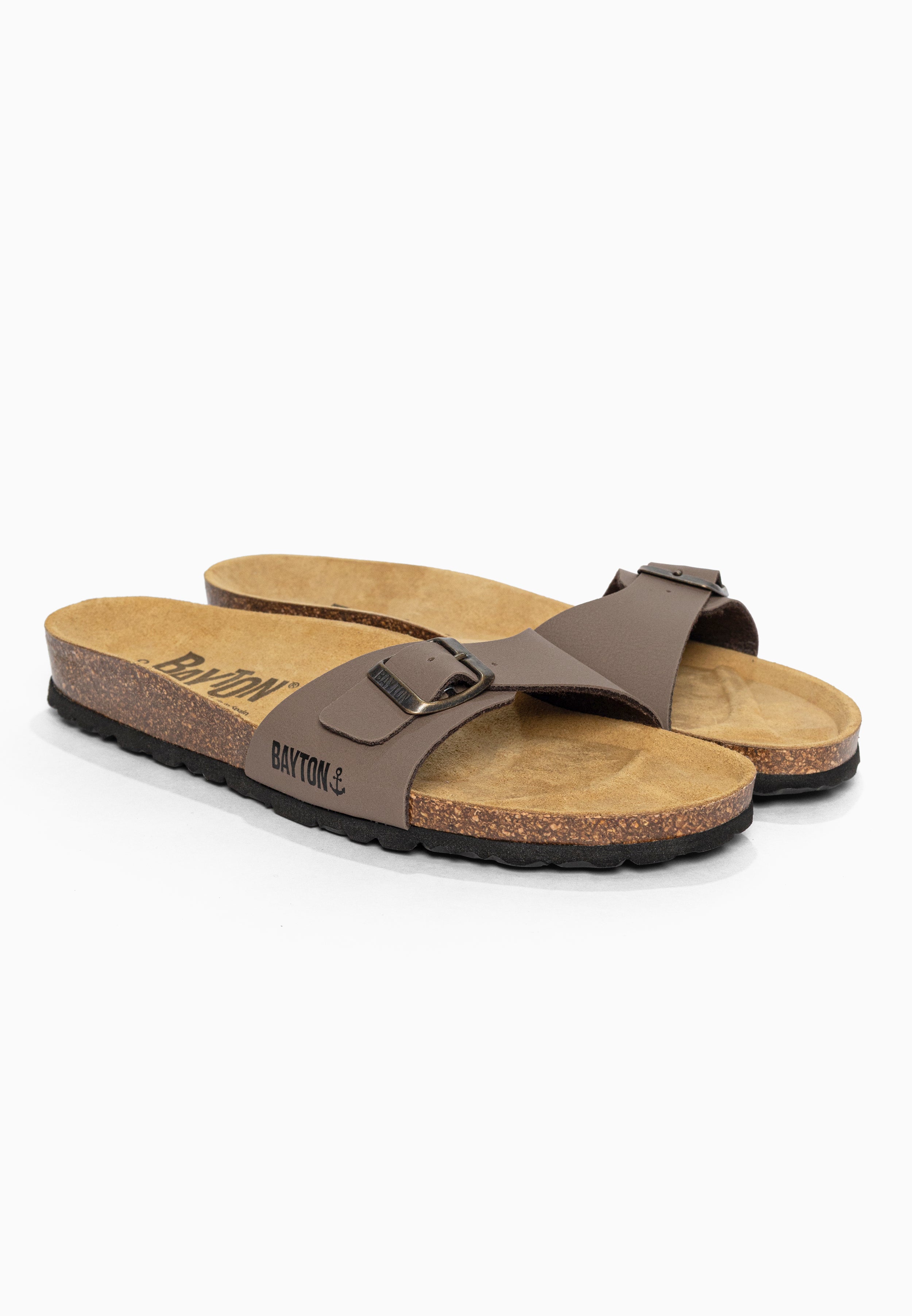 Sandales 1 Bride Zephyr Taupe Bayton pour Homme