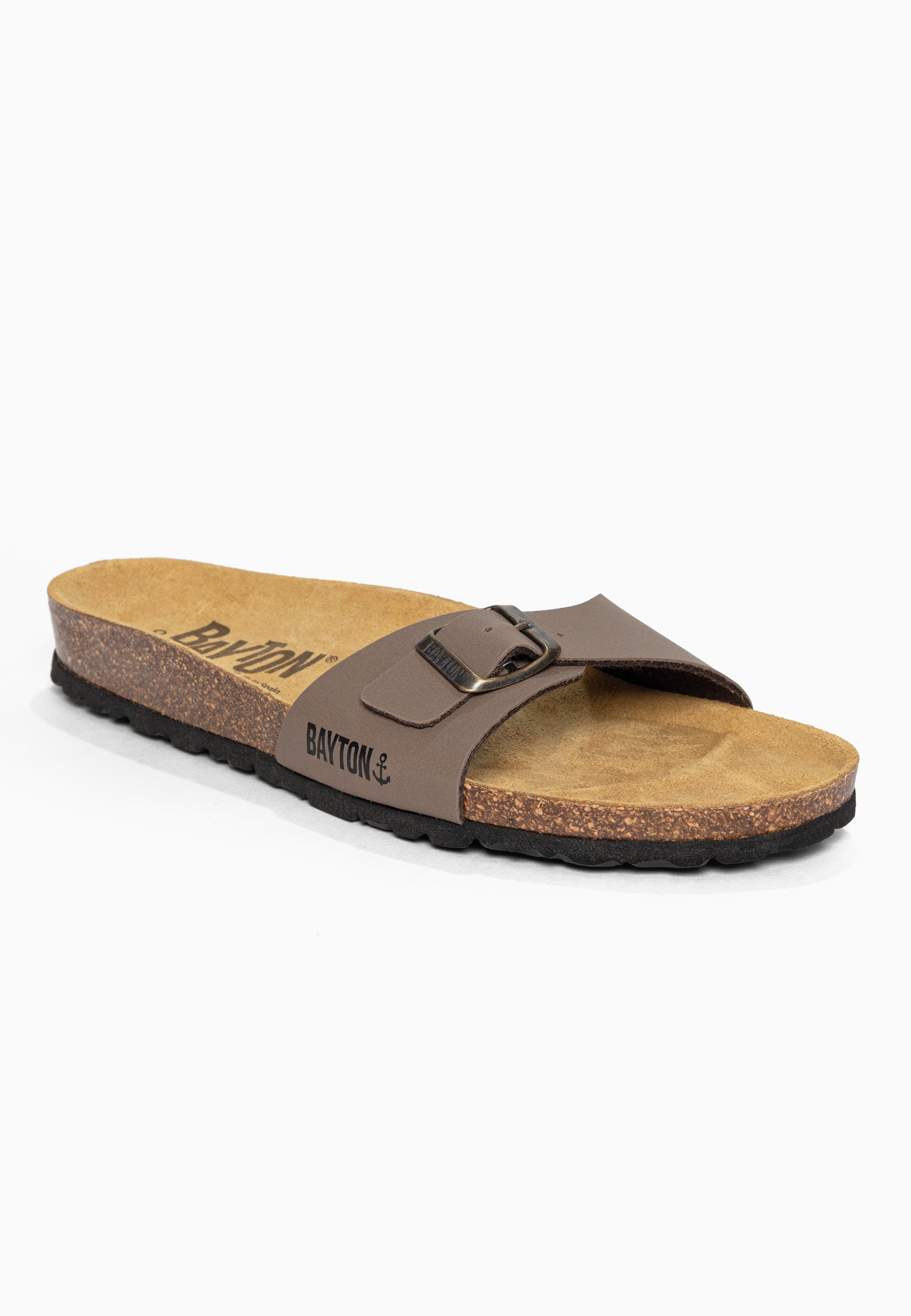 Sandales 1 Bride Zephyr Taupe Bayton pour Homme