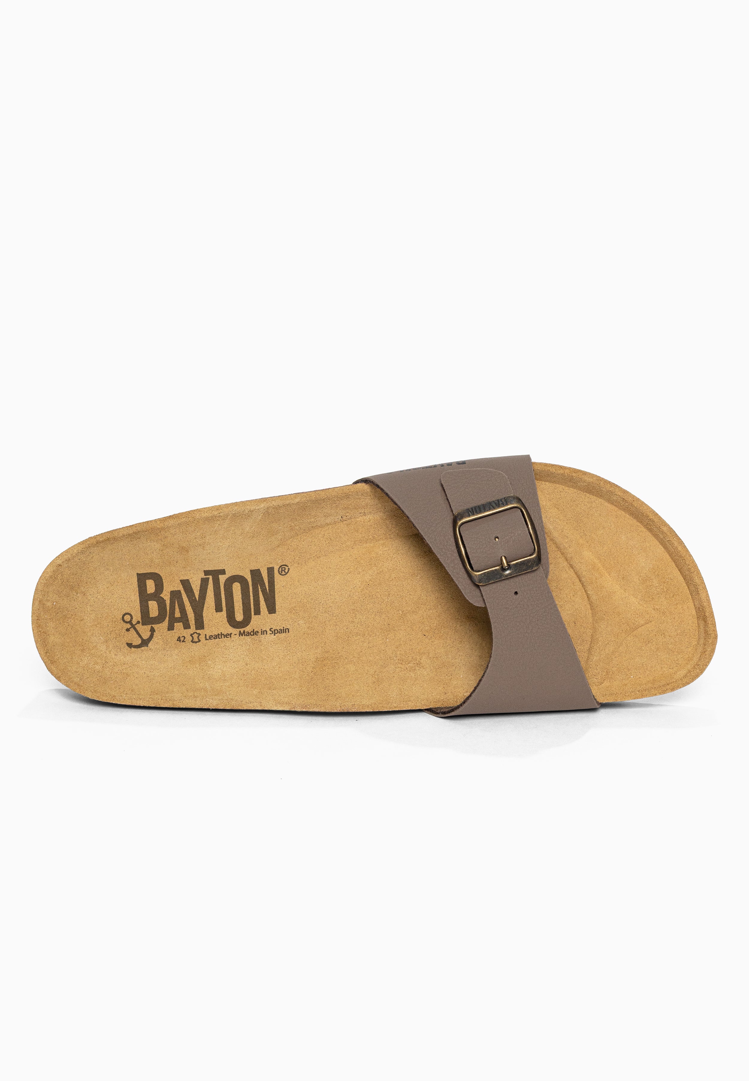 Sandales 1 Bride Zephyr Taupe Bayton pour Homme