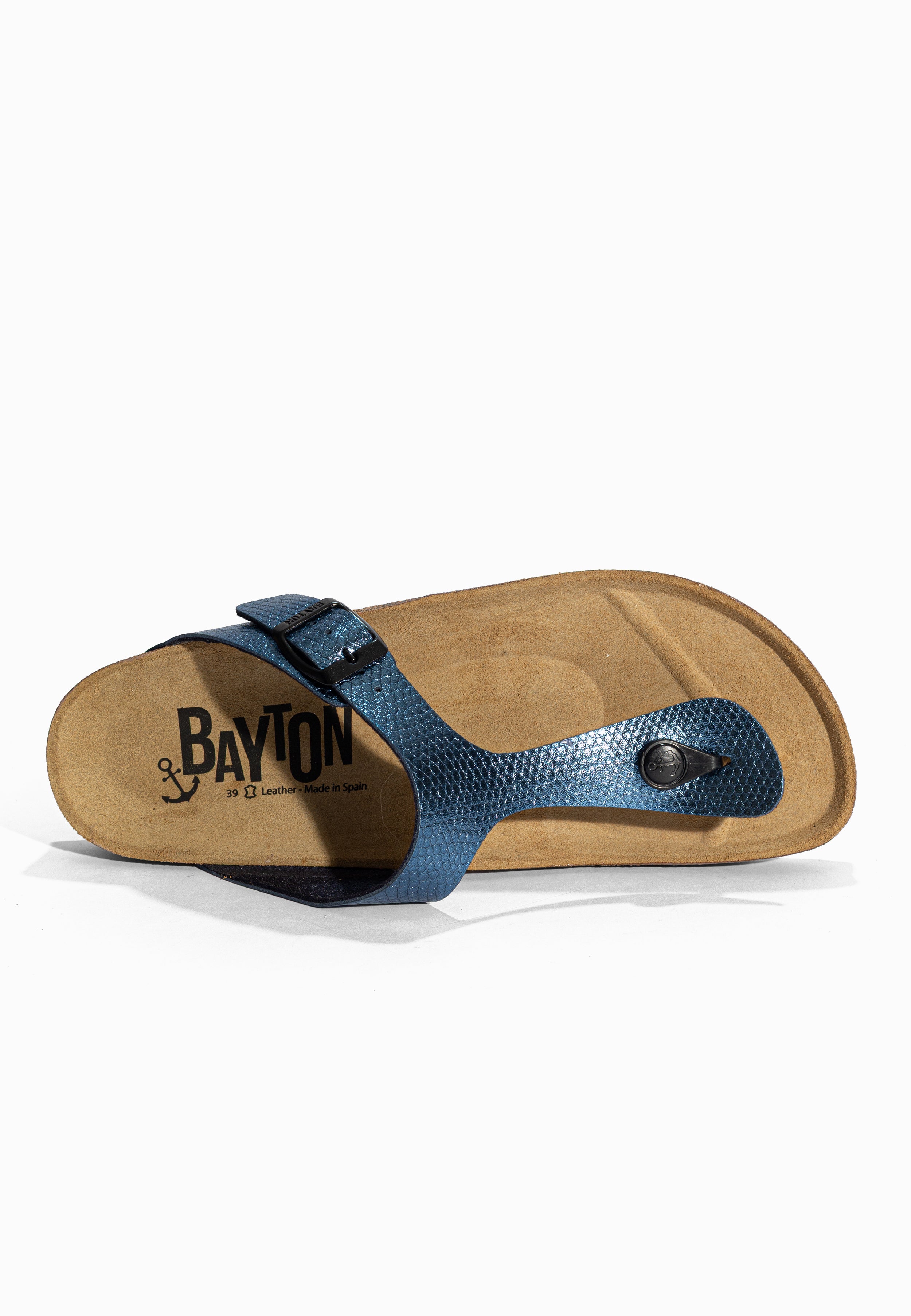 Sandales à Entre-doigts Mercure Bleu Bayton pour Femme