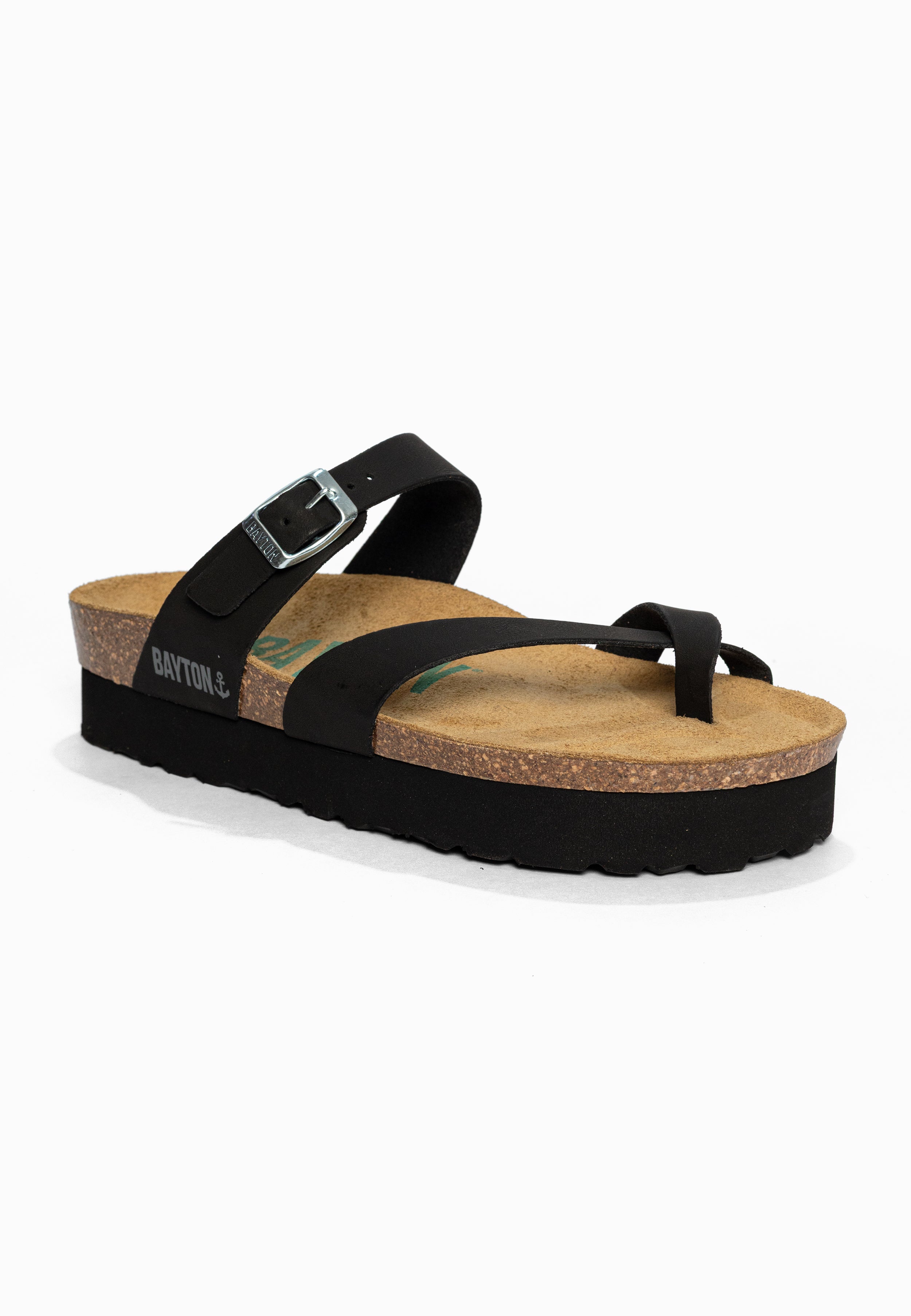 Sandales à Plateforme Andromac Noir Bayton pour Femme