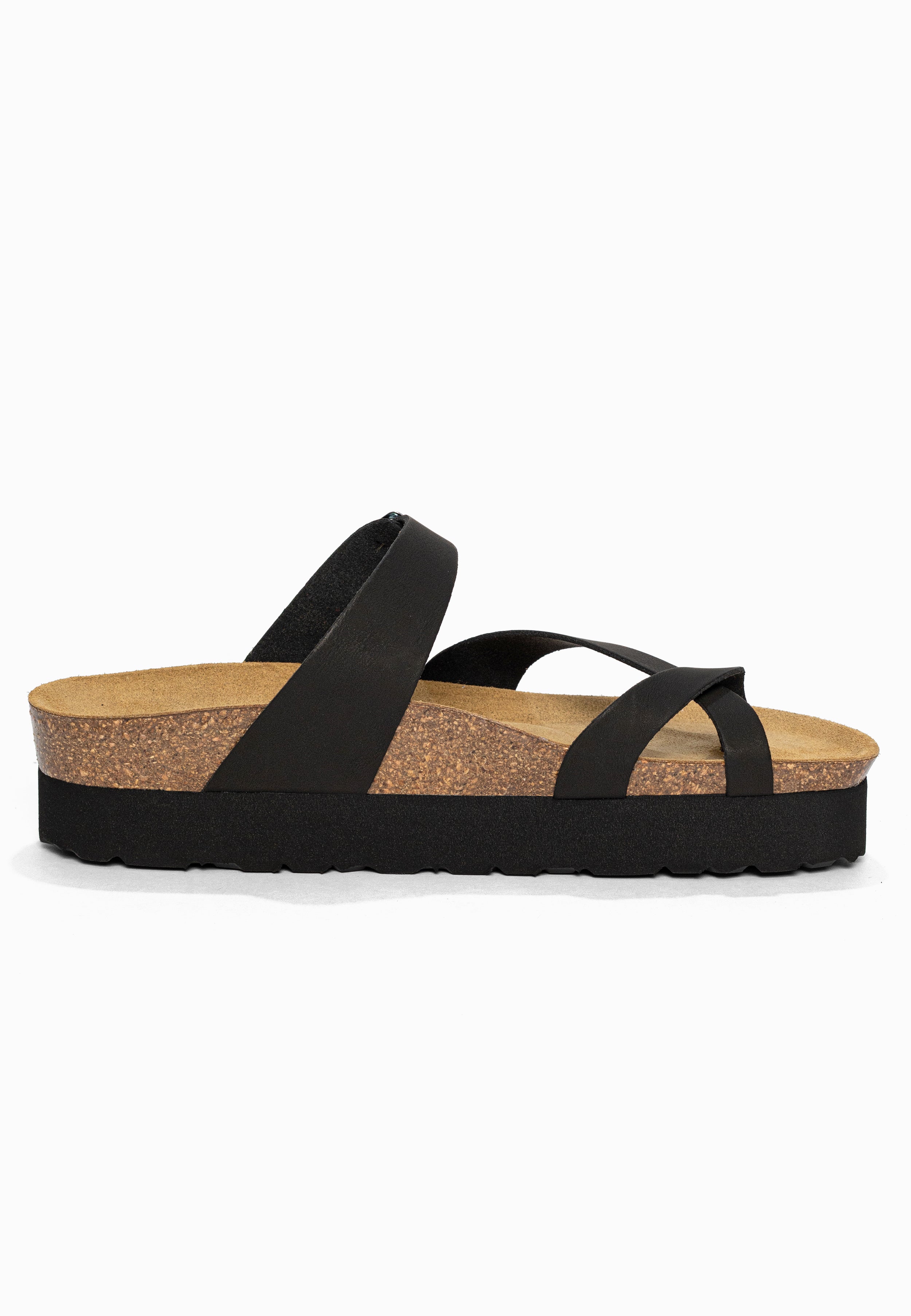 Sandales à Plateforme Andromac Noir Bayton pour Femme