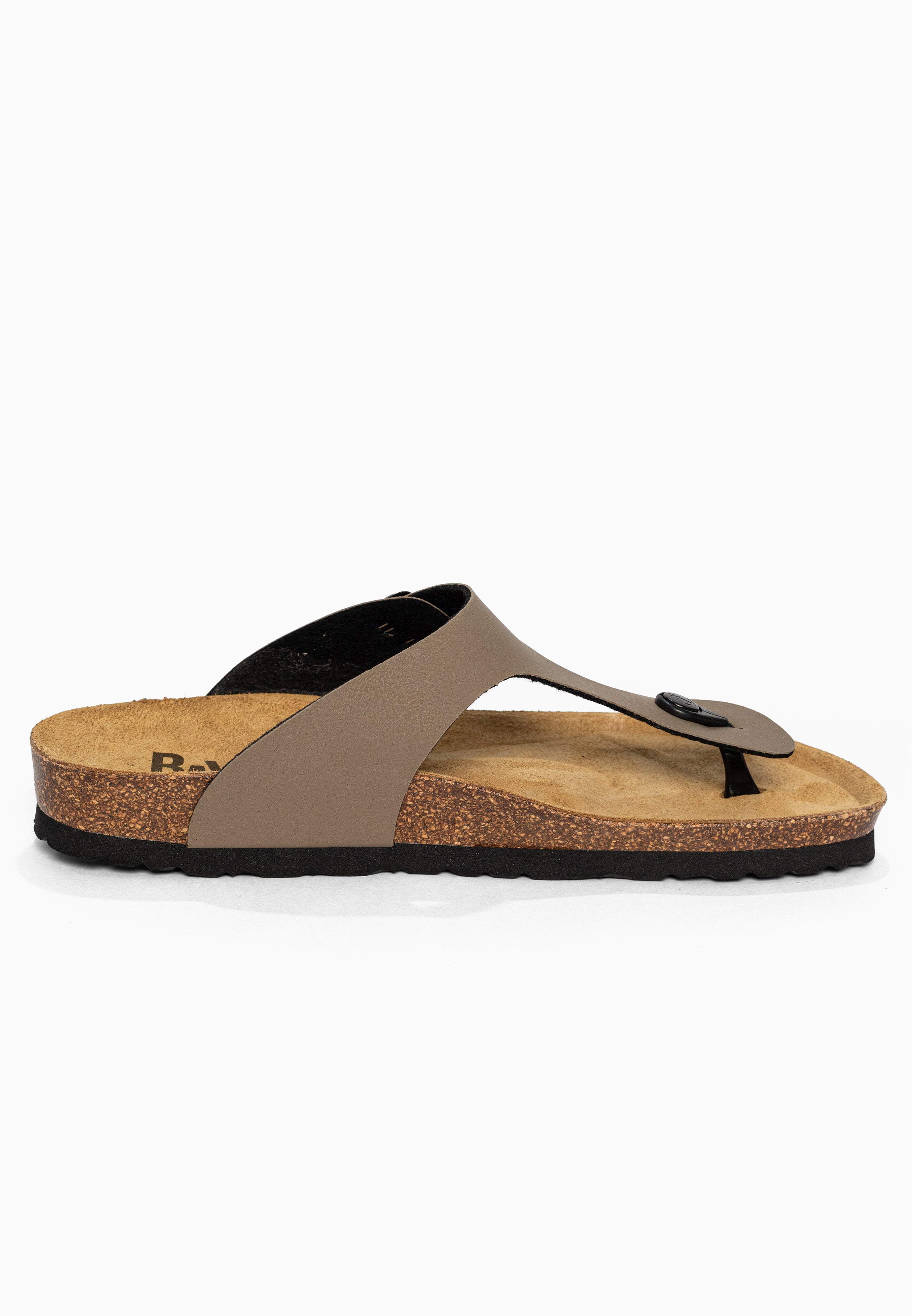 Sandales à Entre-doigts Mercure Taupe Bayton pour Homme