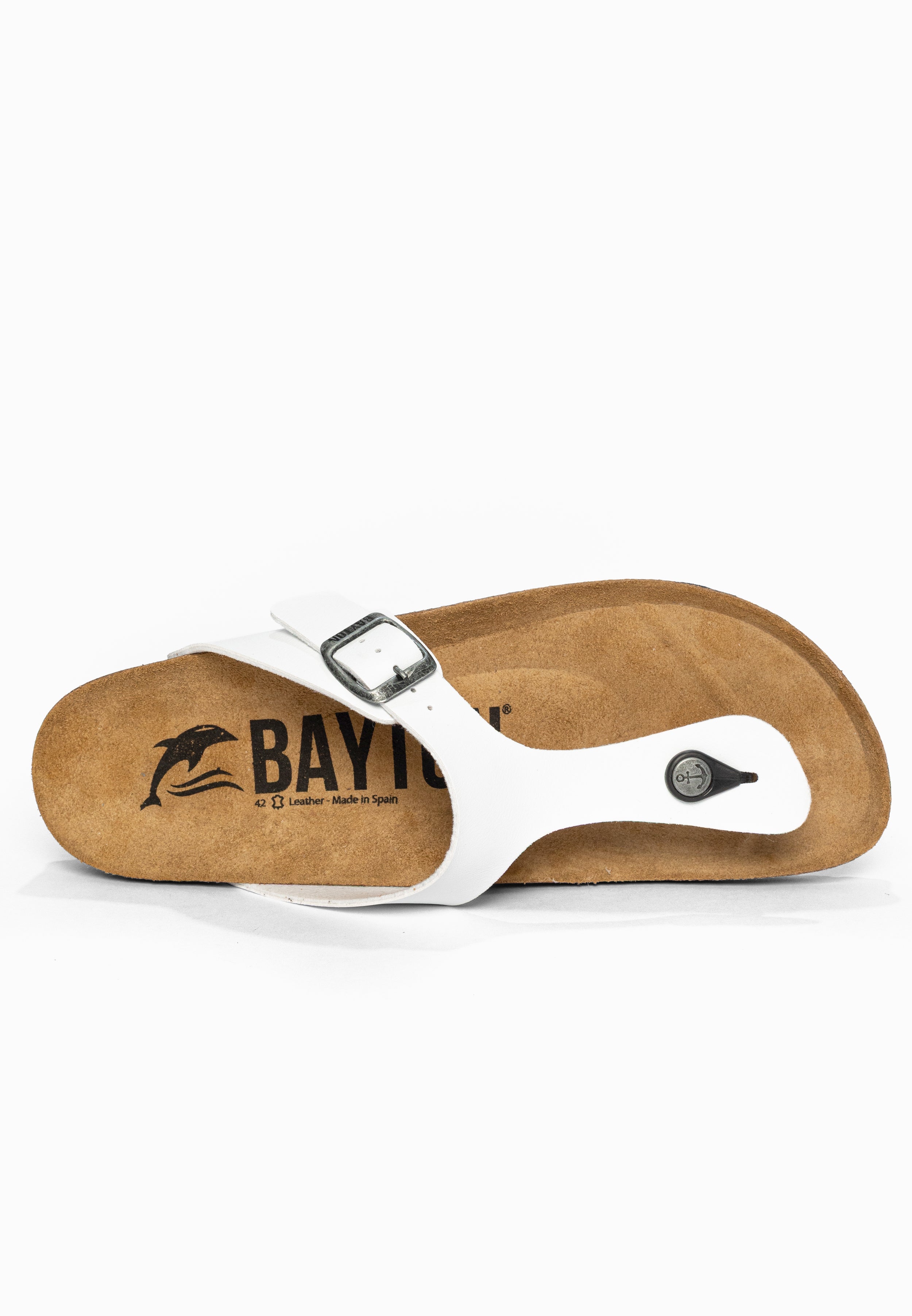 Sandales à Entre-doigts Mercure Blanc Bayton pour Homme