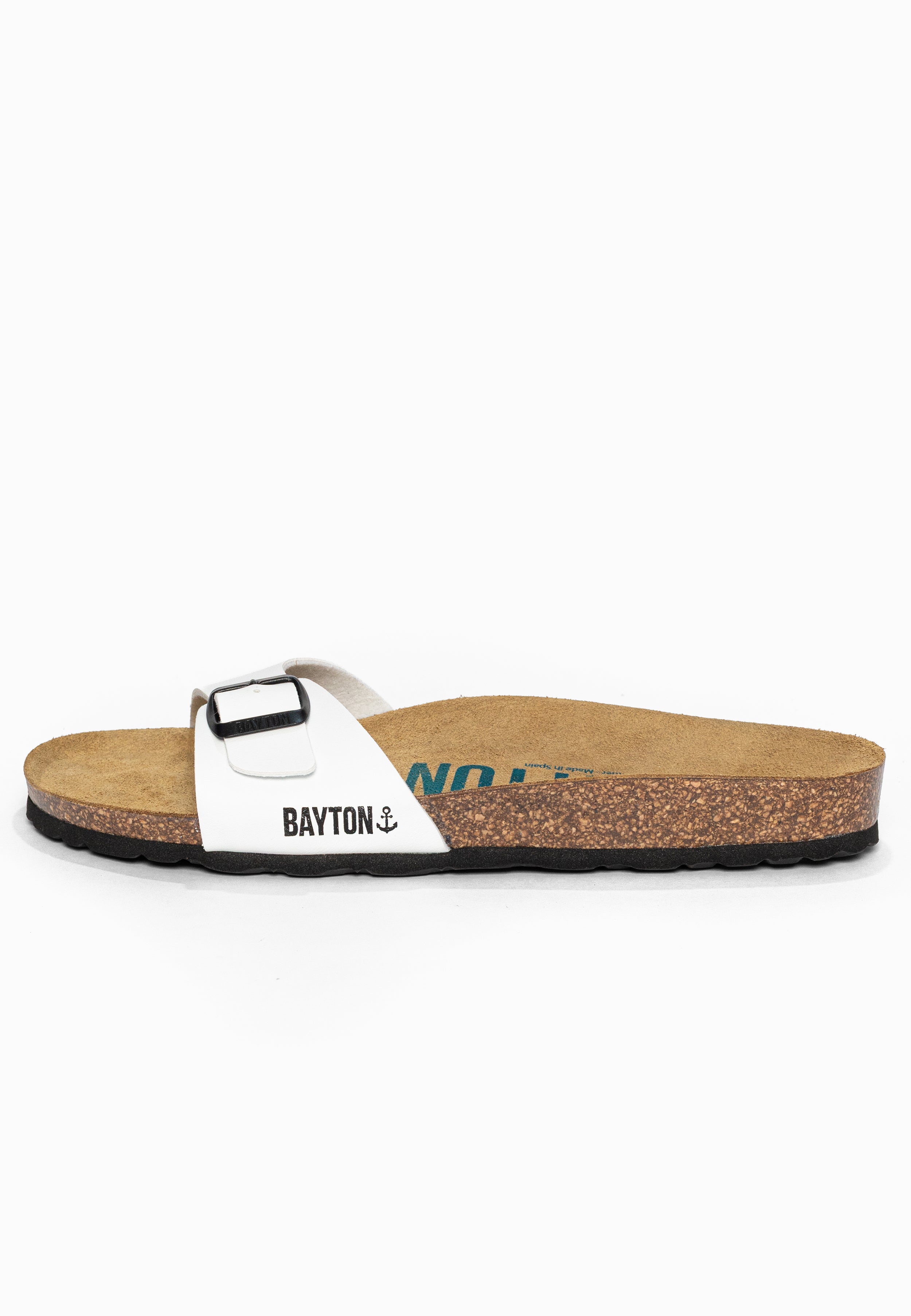 Sandales 1 Bride Zephyr Blanc Bayton pour Homme