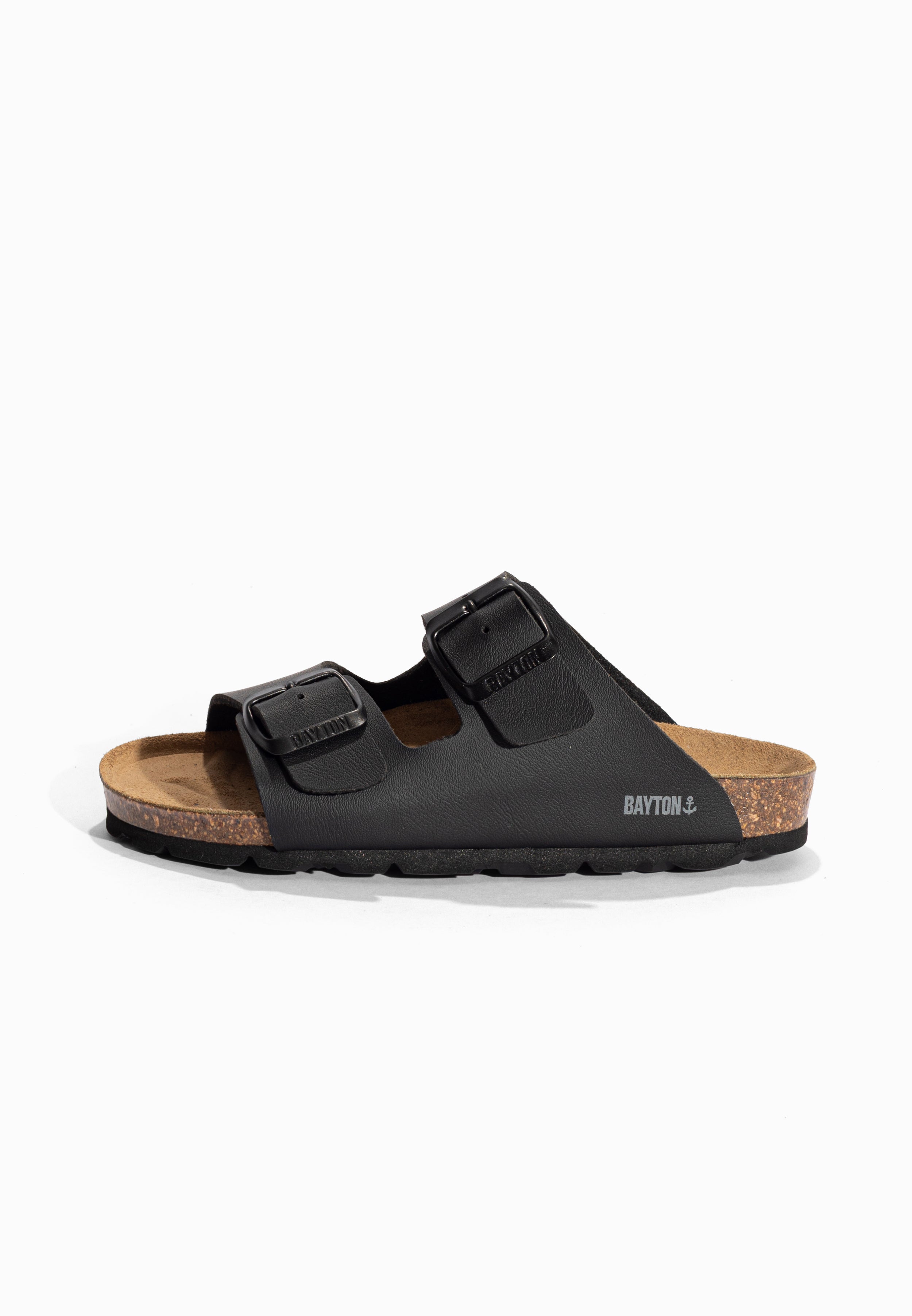 Sandales 2 Brides Atlas Noir Bayton pour Enfant