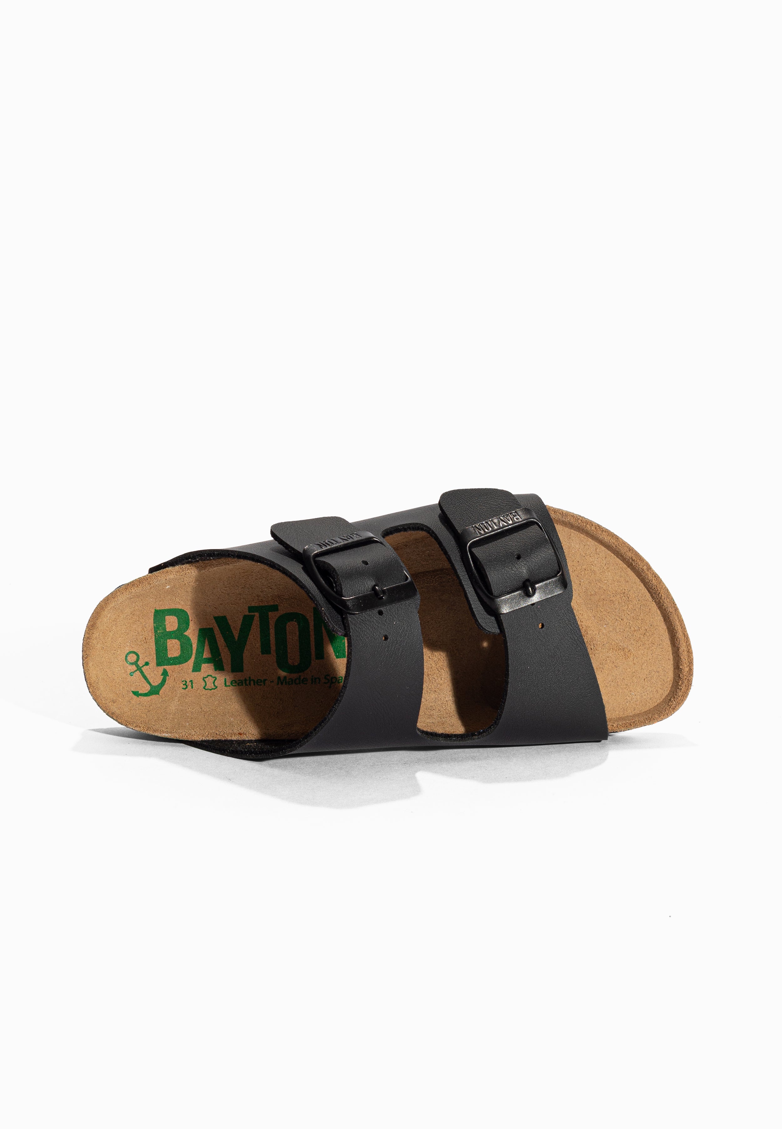 Sandales 2 Brides Atlas Noir Bayton pour Enfant