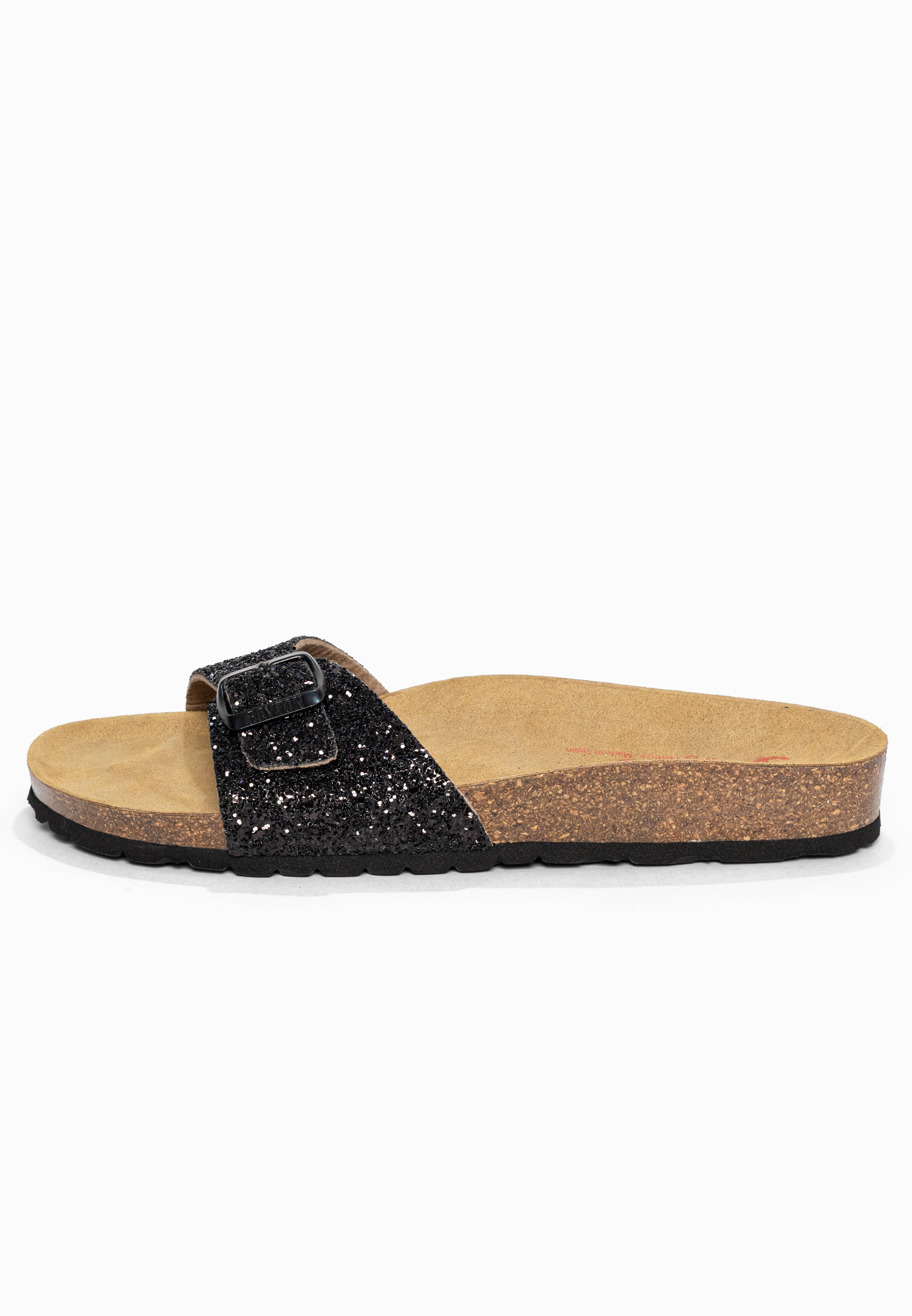 Sandales 1 Bride Zephyr Noir pailleté Bayton pour Femme