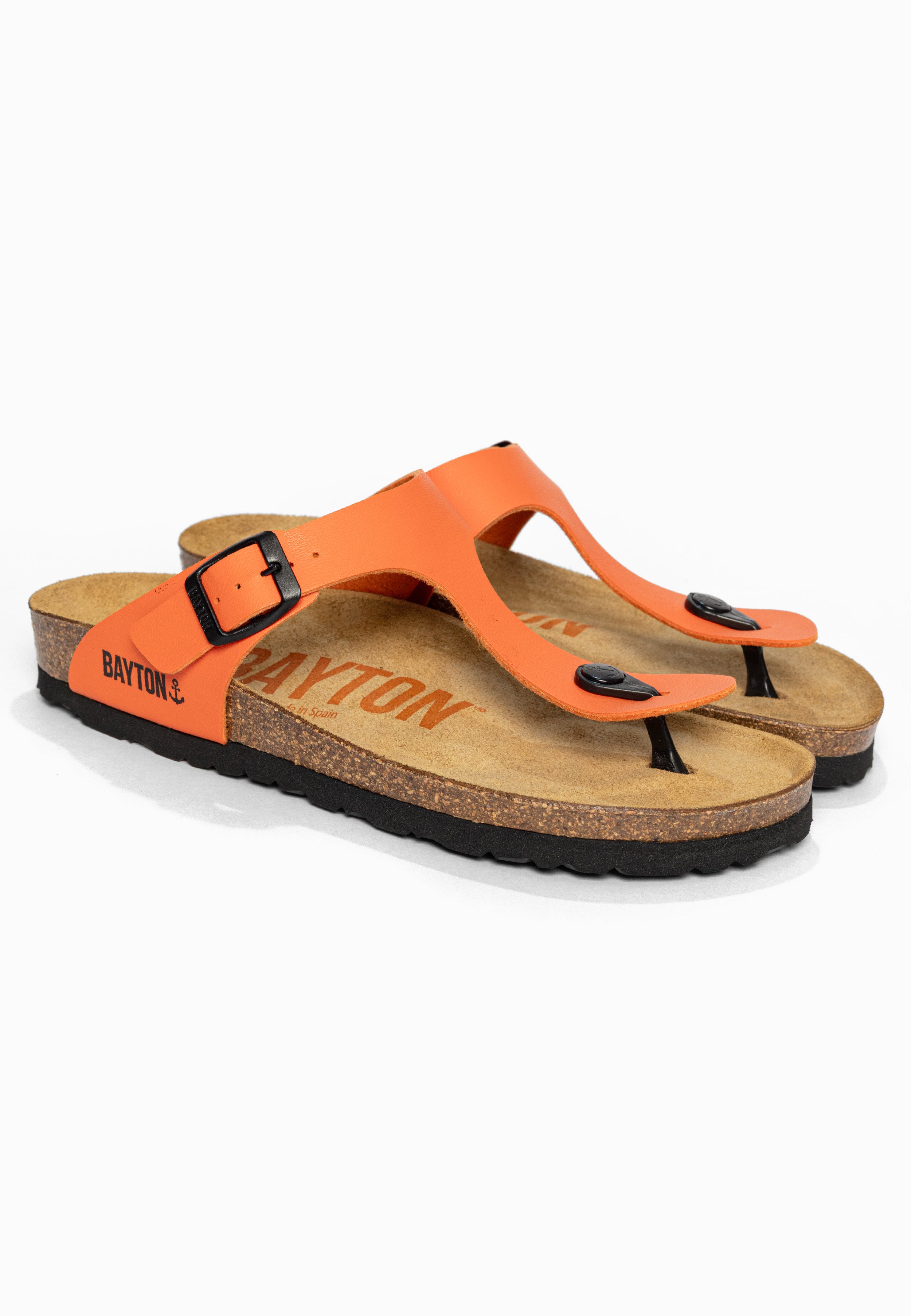 Sandales à Entre-doigts Mercure Orange Bayton pour Femme