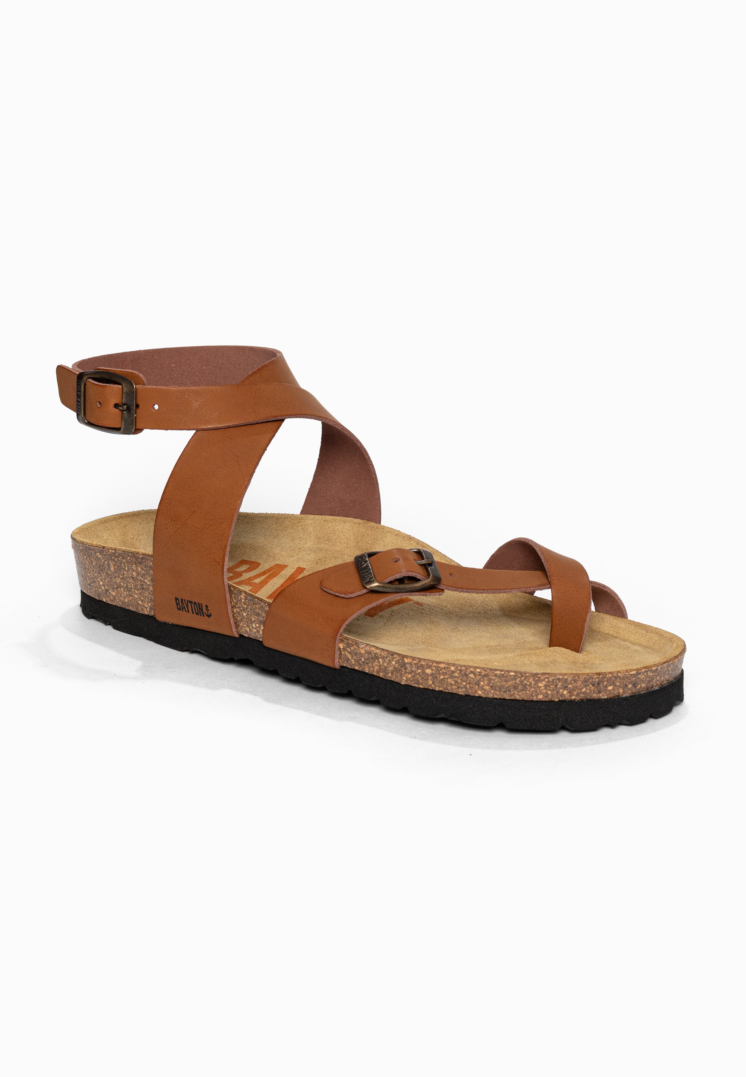 Sandales à Entre-doigts Swan Camel Bayton pour Femme