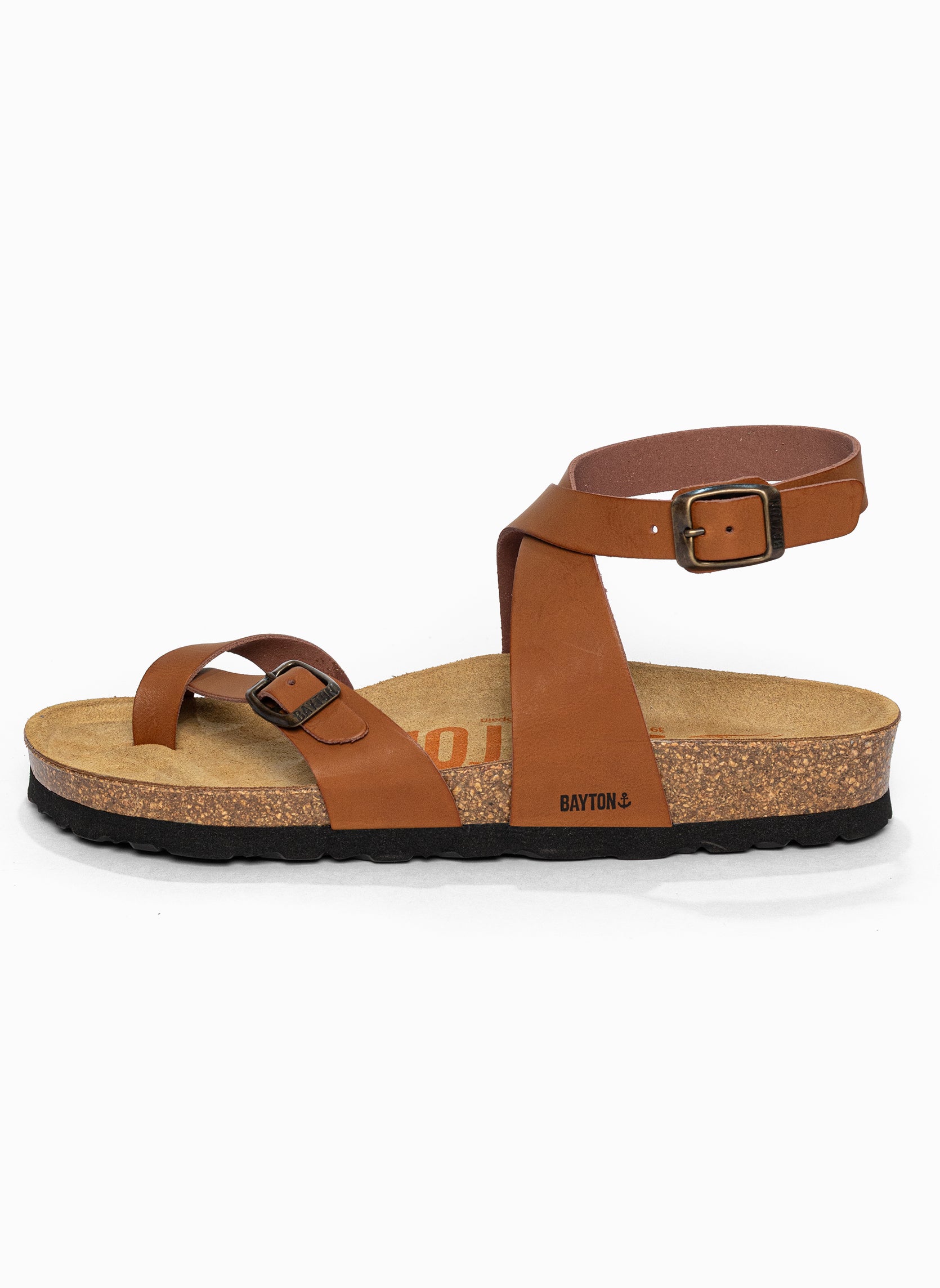 Sandales à Entre-doigts Swan Camel Bayton pour Femme