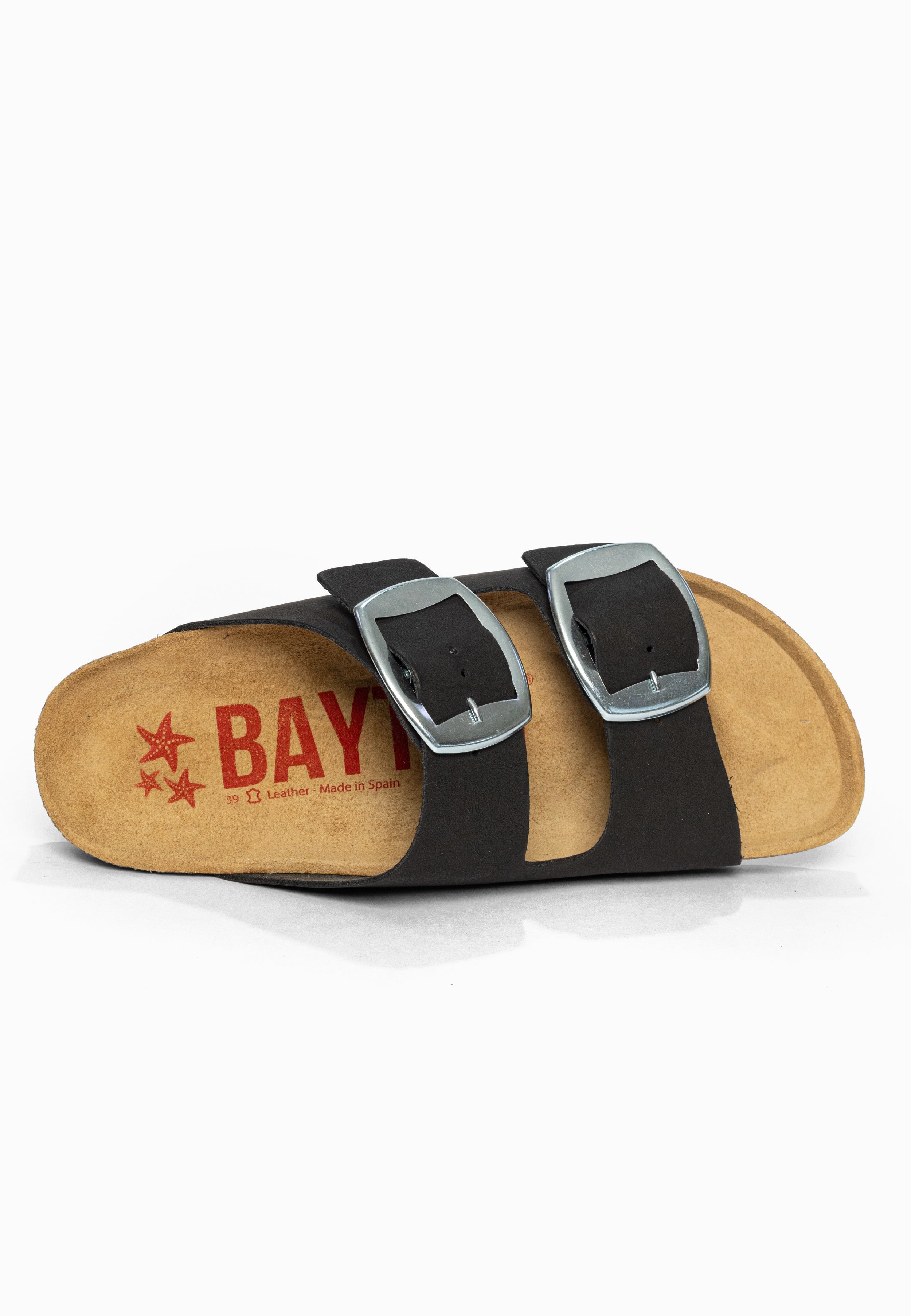 Sandales 2 Brides Alicante Noir Bayton pour Femme