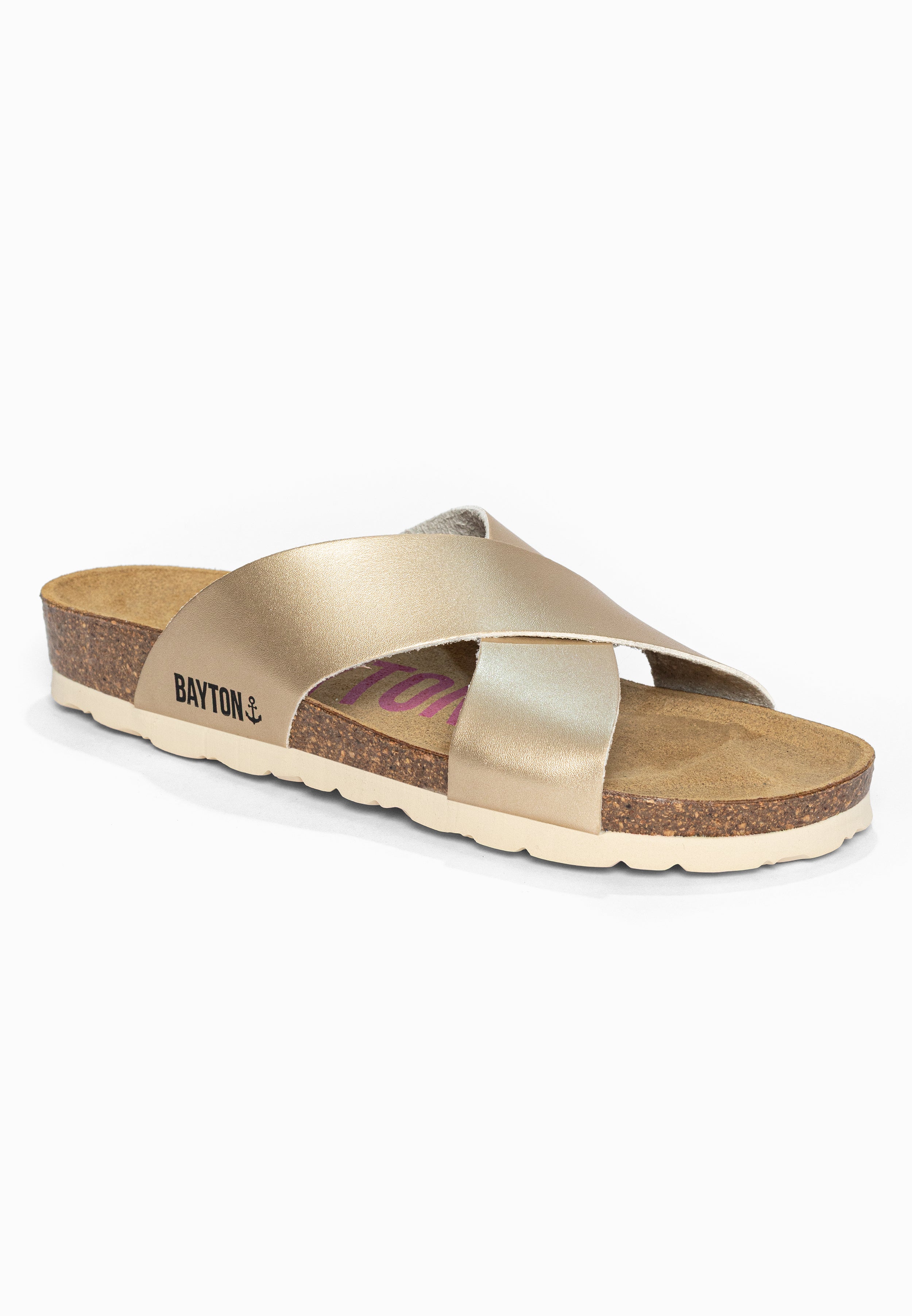 Sandales 2 Brides Gomera Or Bayton pour Femme