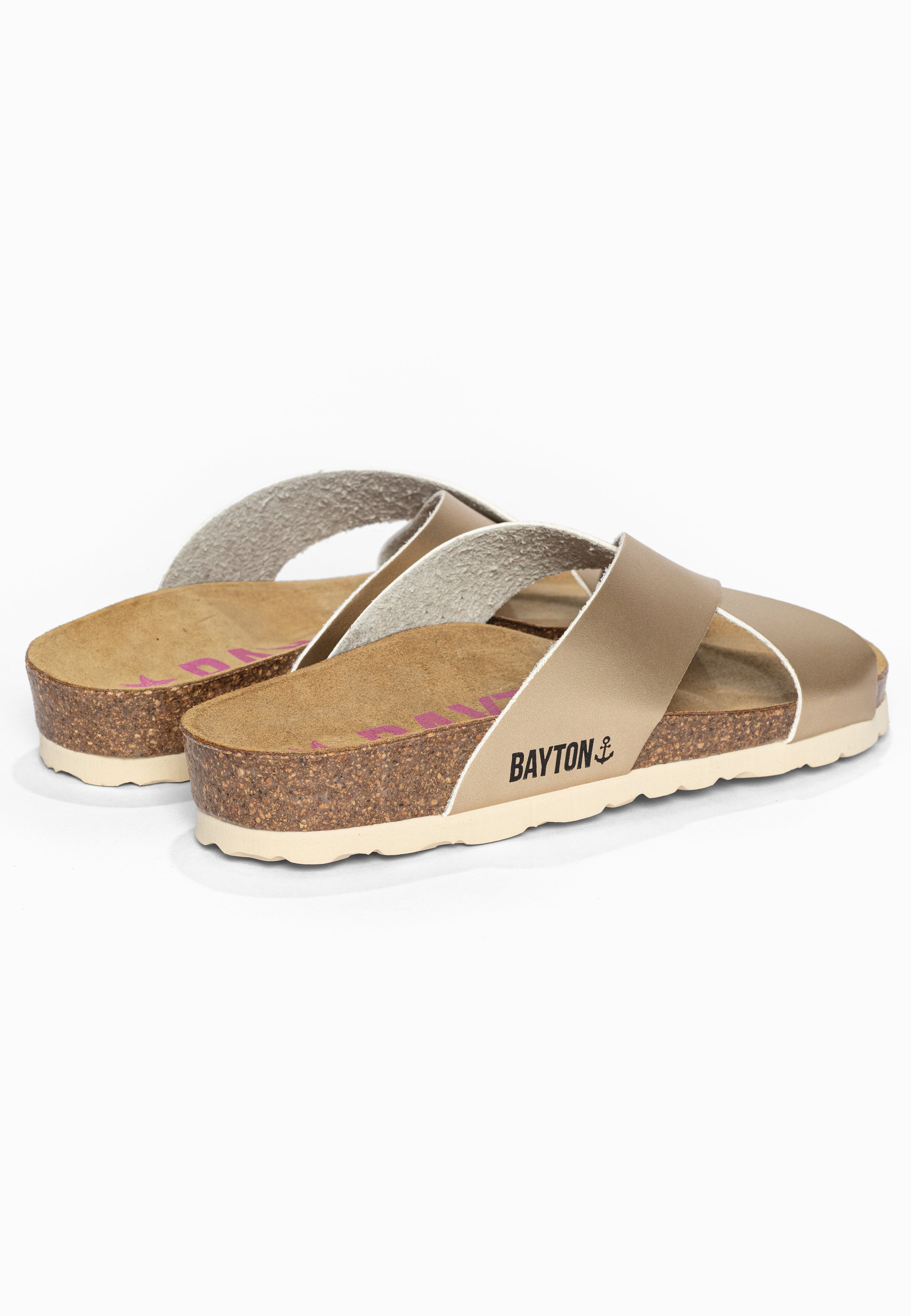 Sandales 2 Brides Gomera Or Bayton pour Femme