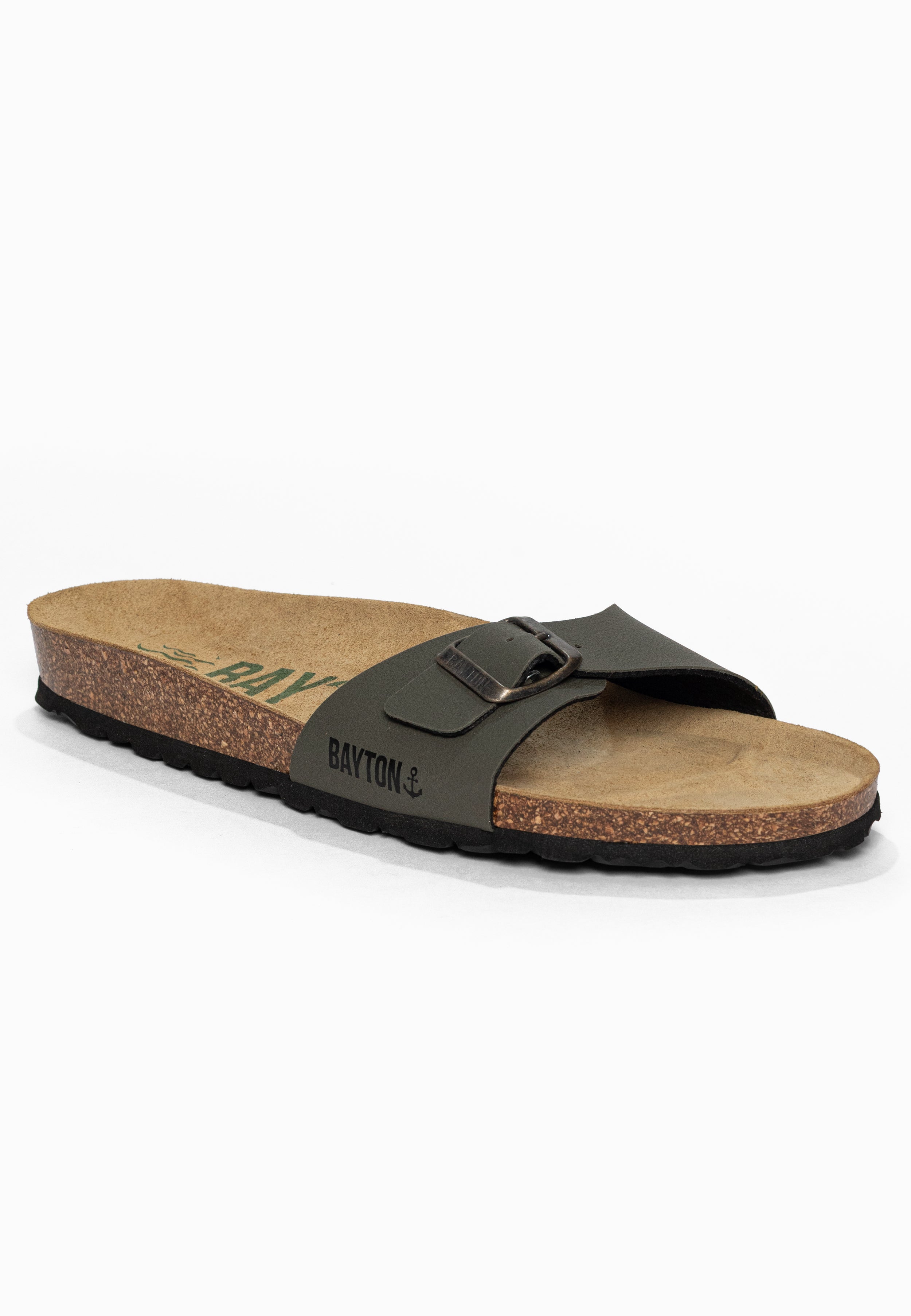 Sandales 1 Bride Zephyr Kaki Bayton pour Homme