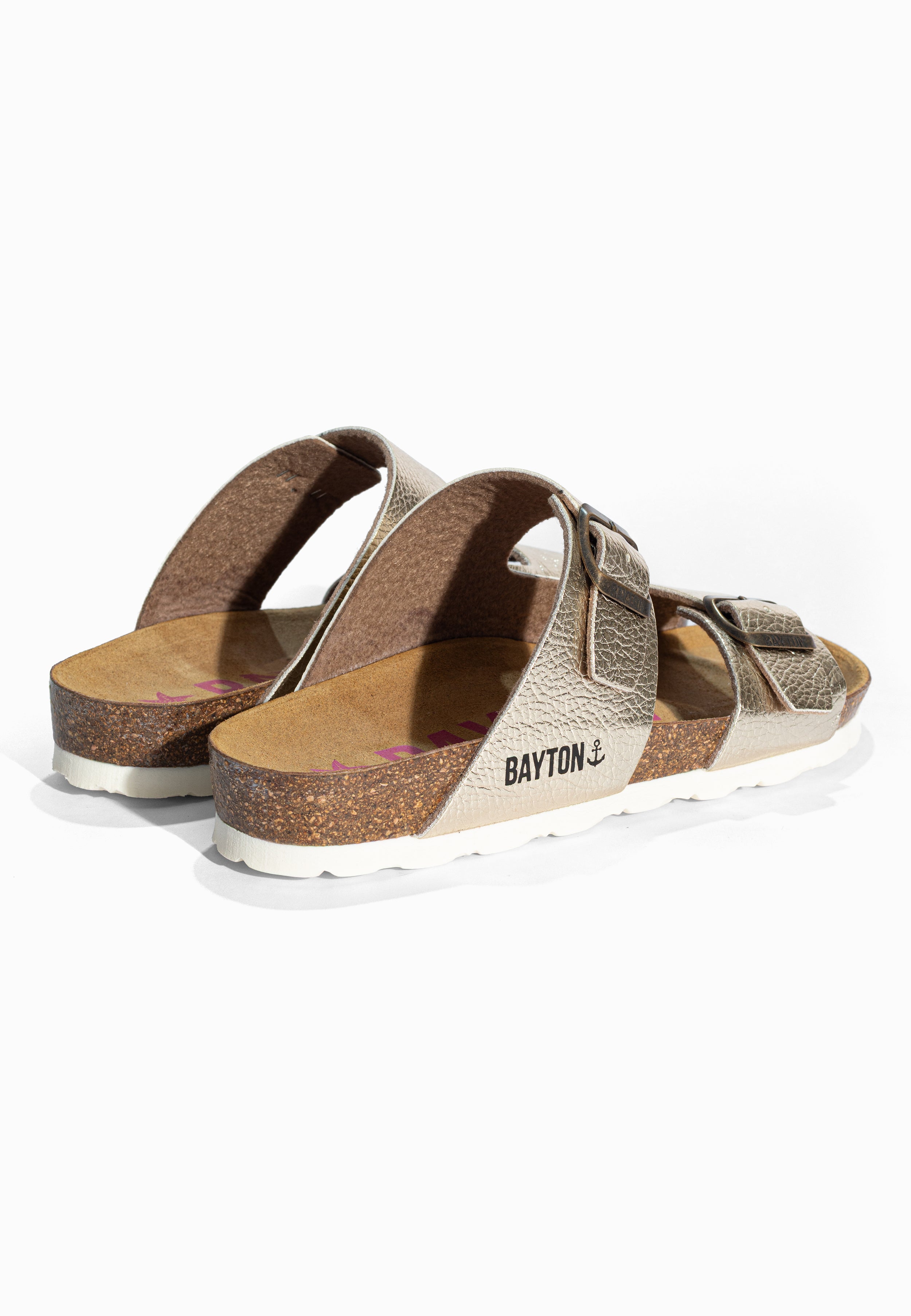 Sandales 2 Brides Ilithyie Or Bayton pour Femme