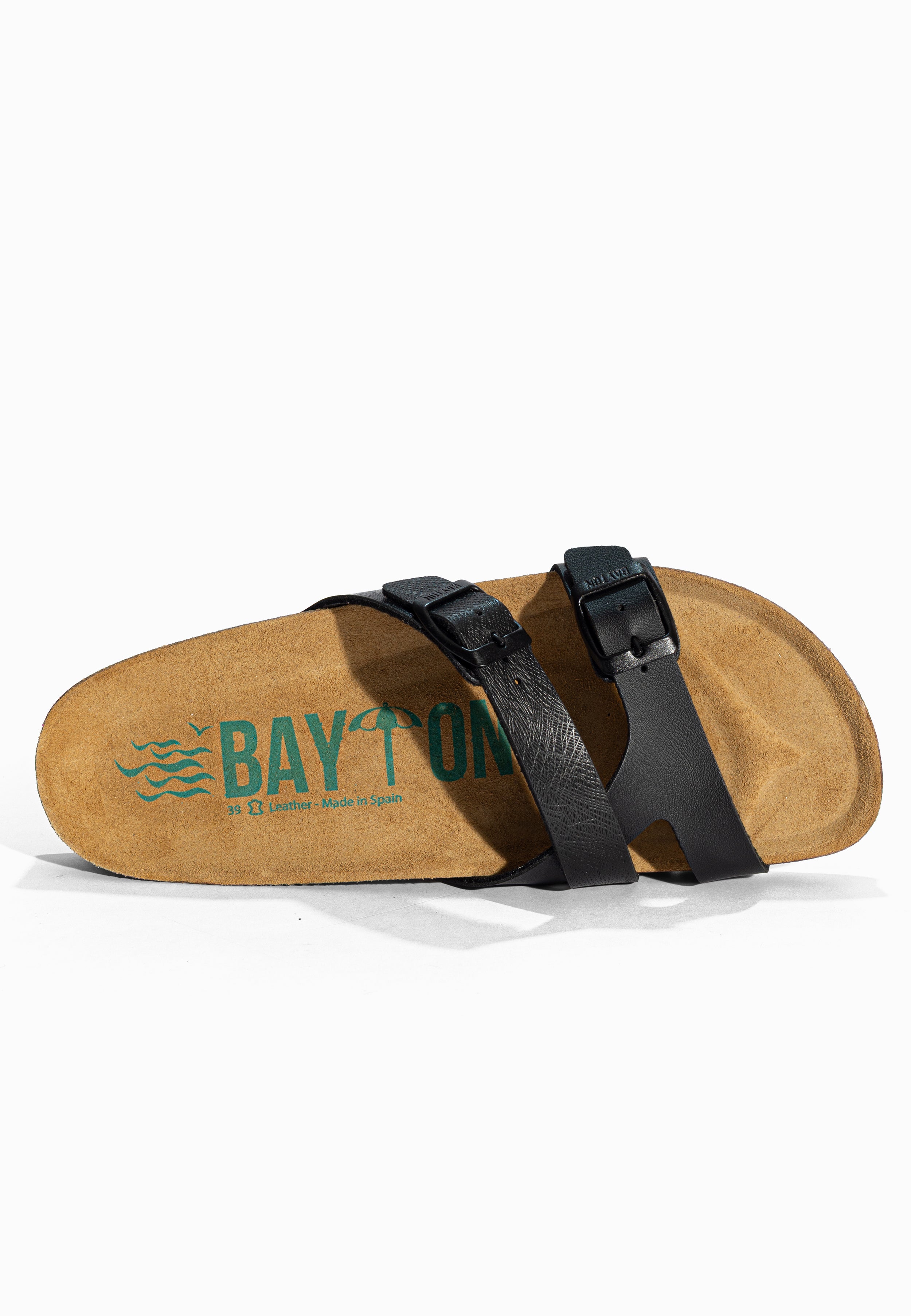 Sandales 2 Brides Cleo Noir Bayton pour Femme