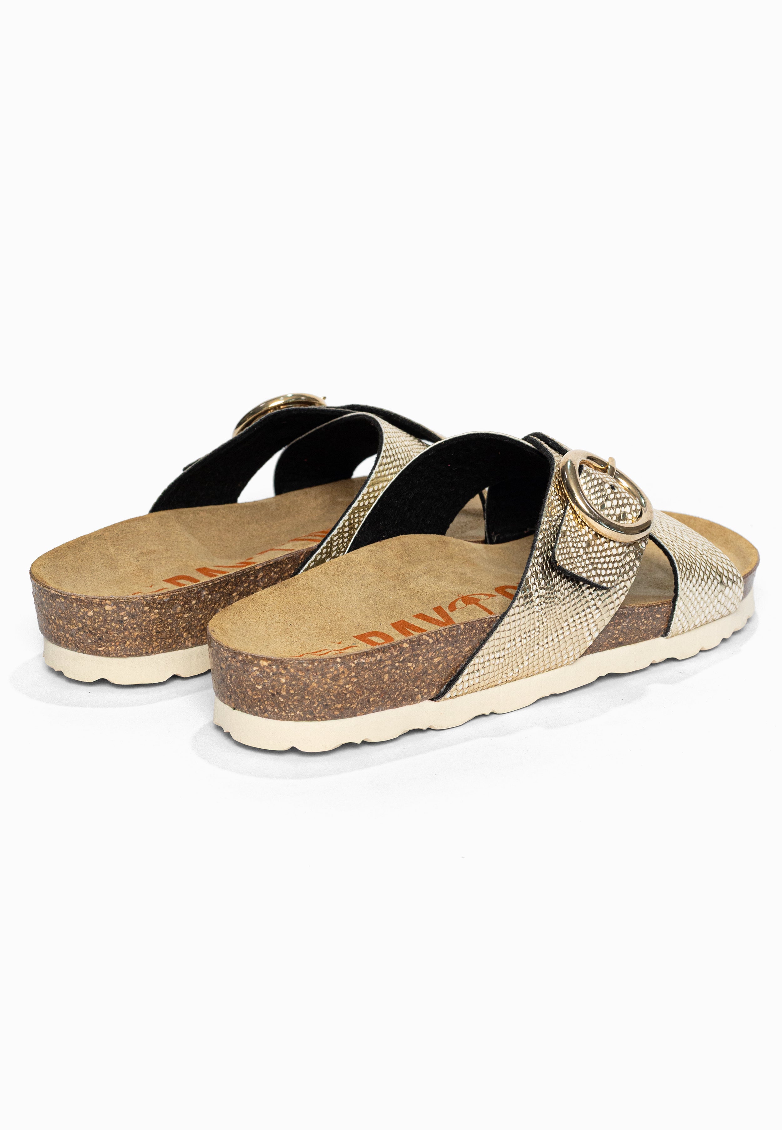 Sandales 2 Brides Dushan Or Bayton pour Femme