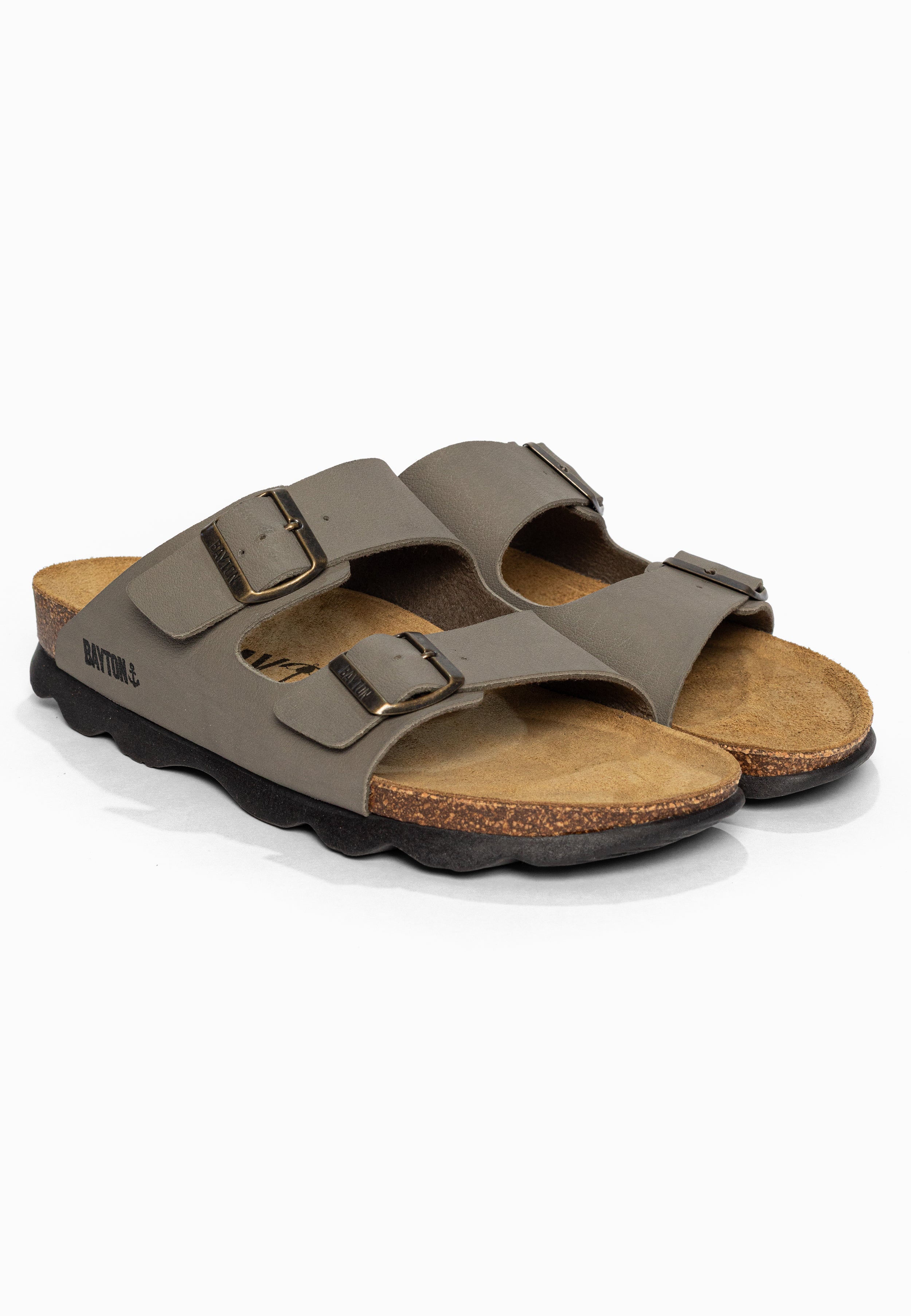 Sandales 2 Brides Atlas Taupe Bayton pour Homme