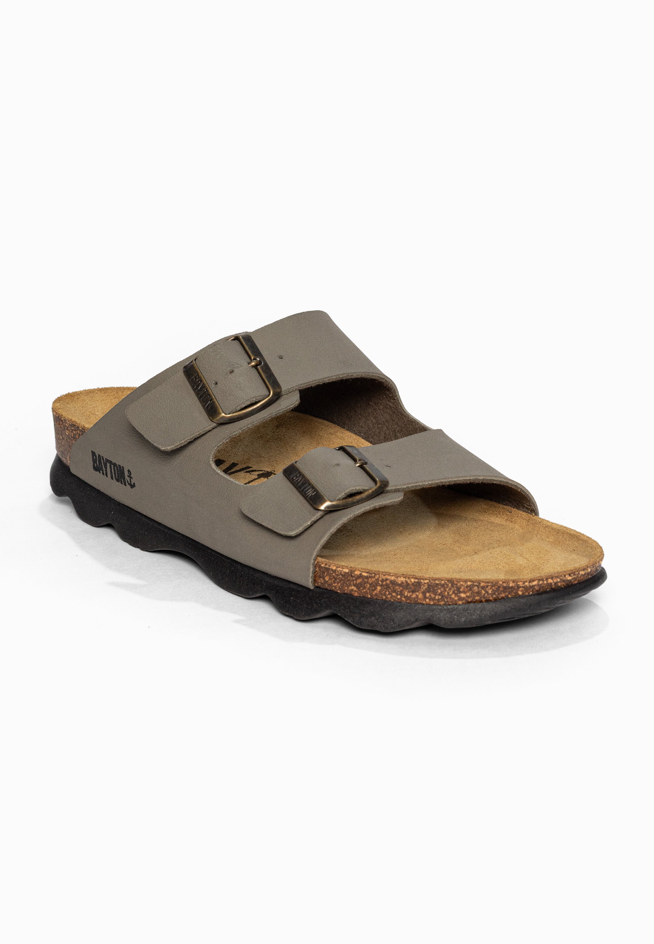 Sandales 2 Brides Atlas Taupe Bayton pour Homme