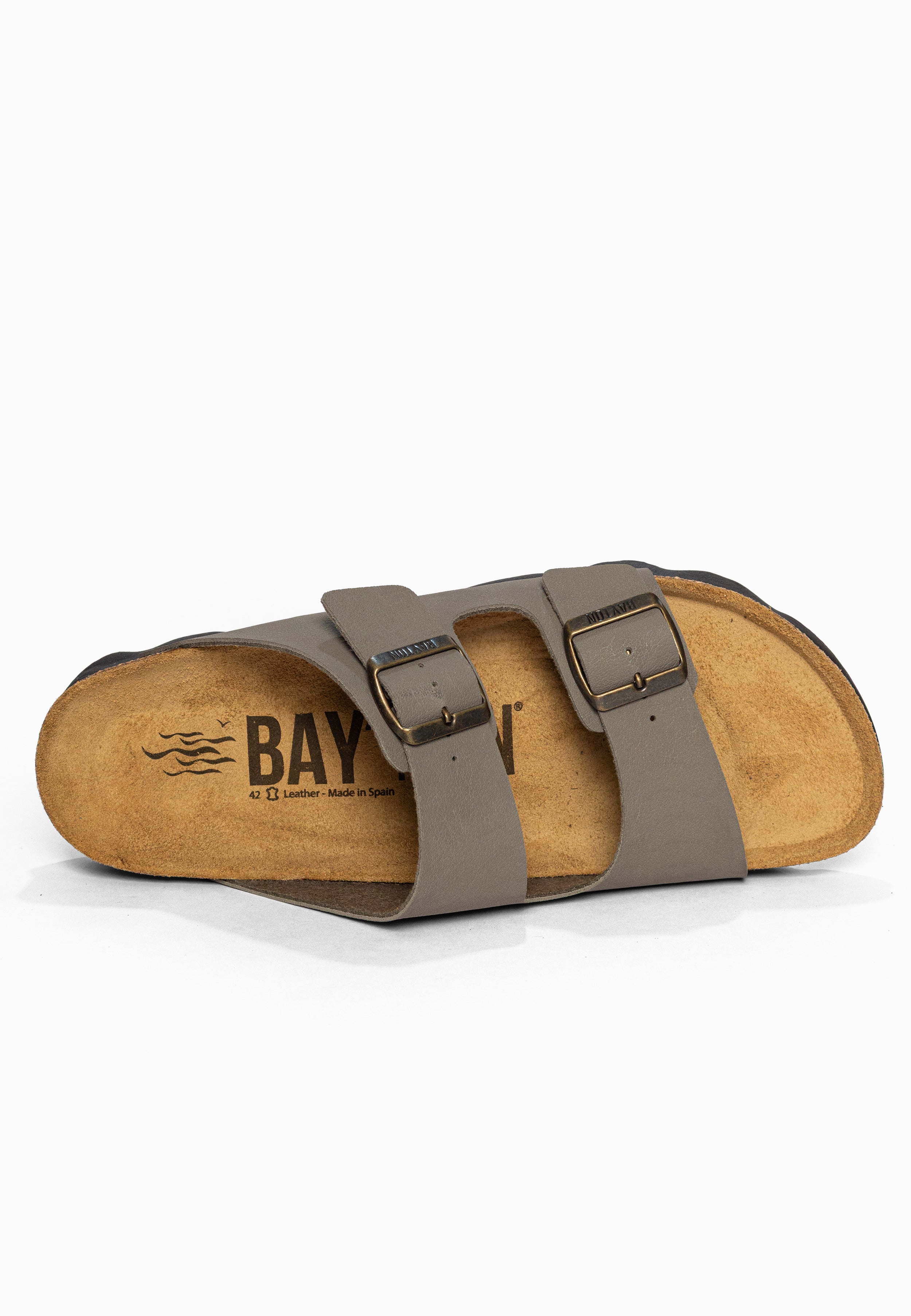 Sandales 2 Brides Atlas Taupe Bayton pour Homme