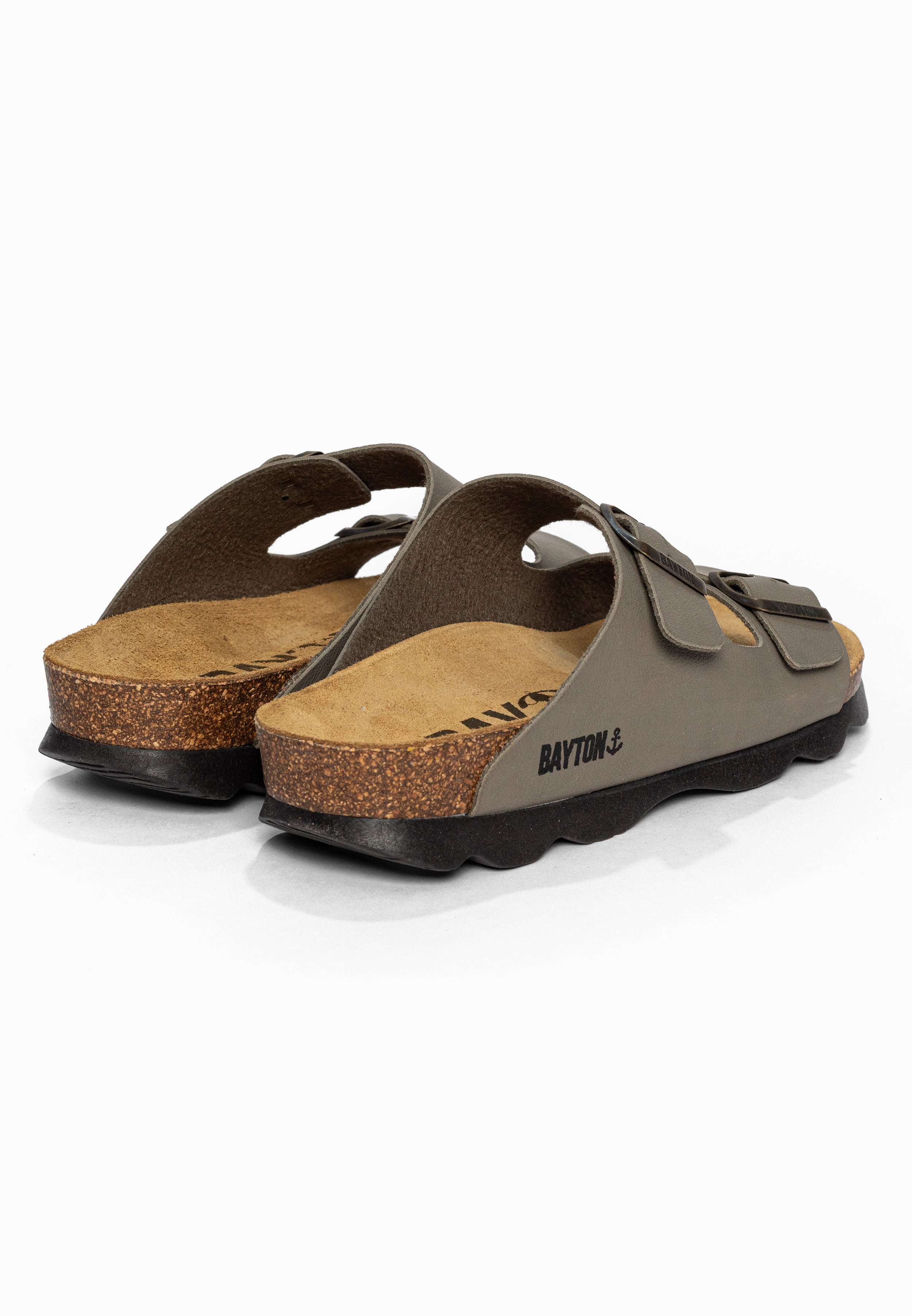 Sandales 2 Brides Atlas Taupe Bayton pour Homme
