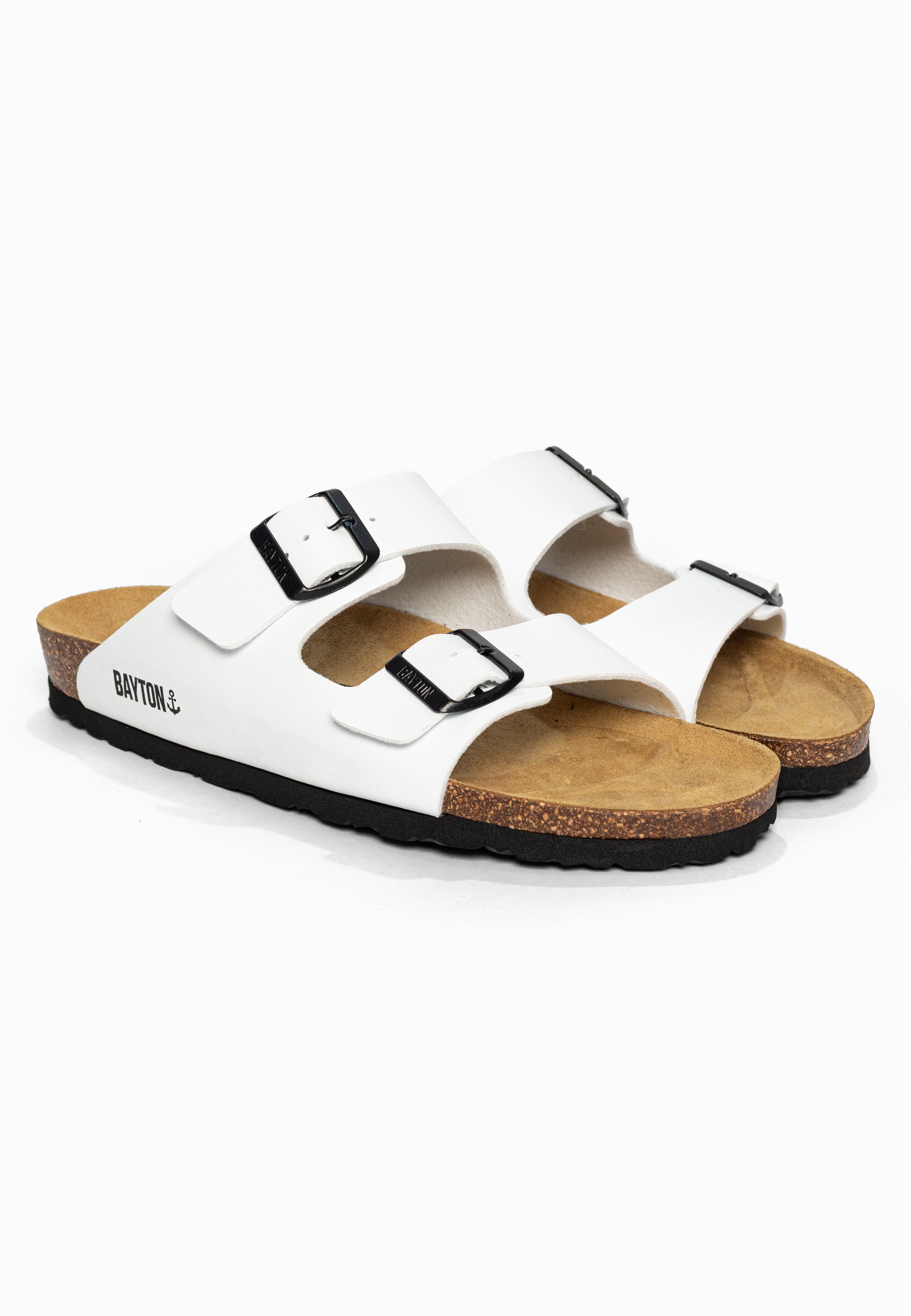 Sandales 2 Brides Atlas Blanc Bayton pour Homme