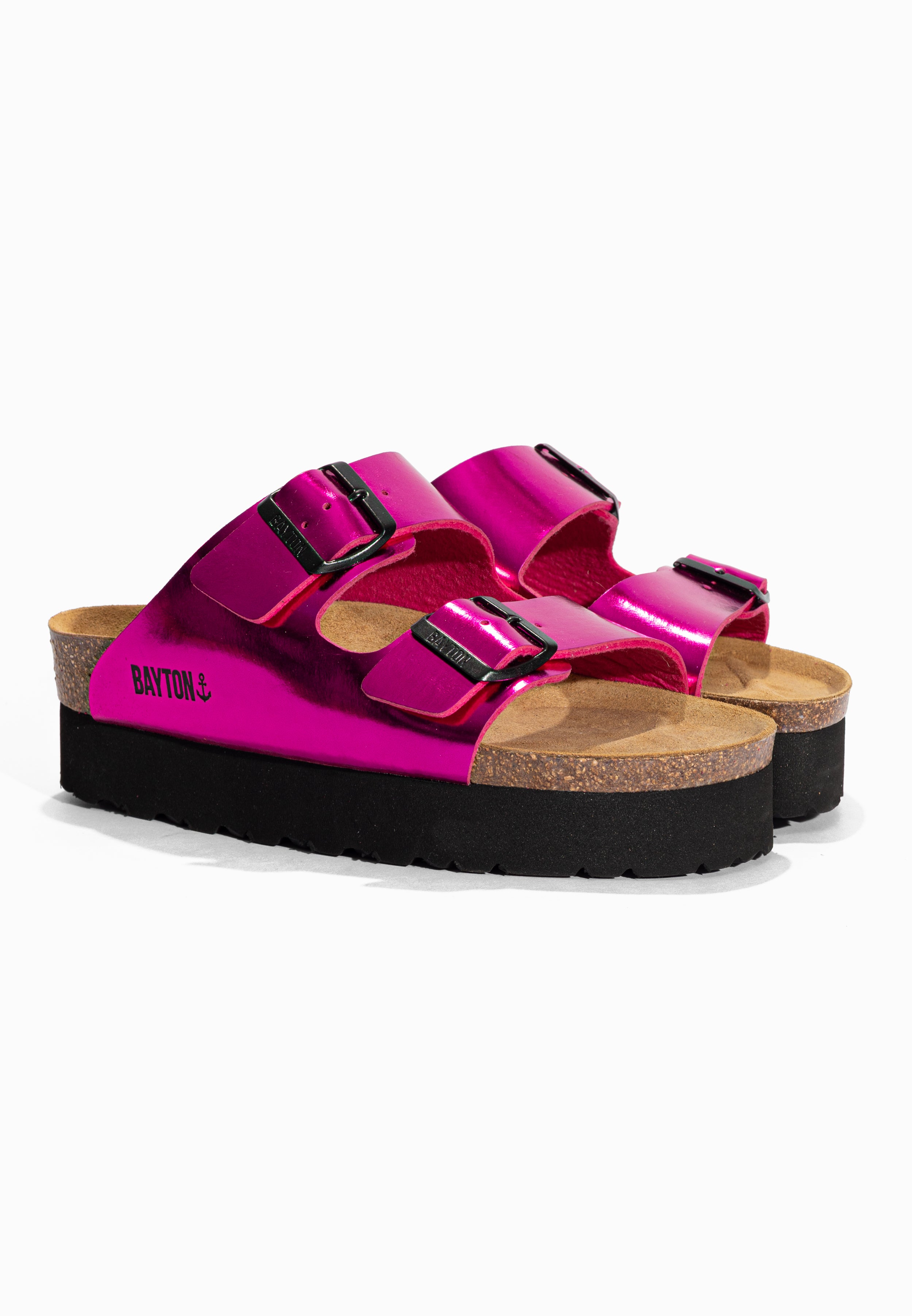 Sandales à Plateforme Japet Fuschia Bayton pour Femme