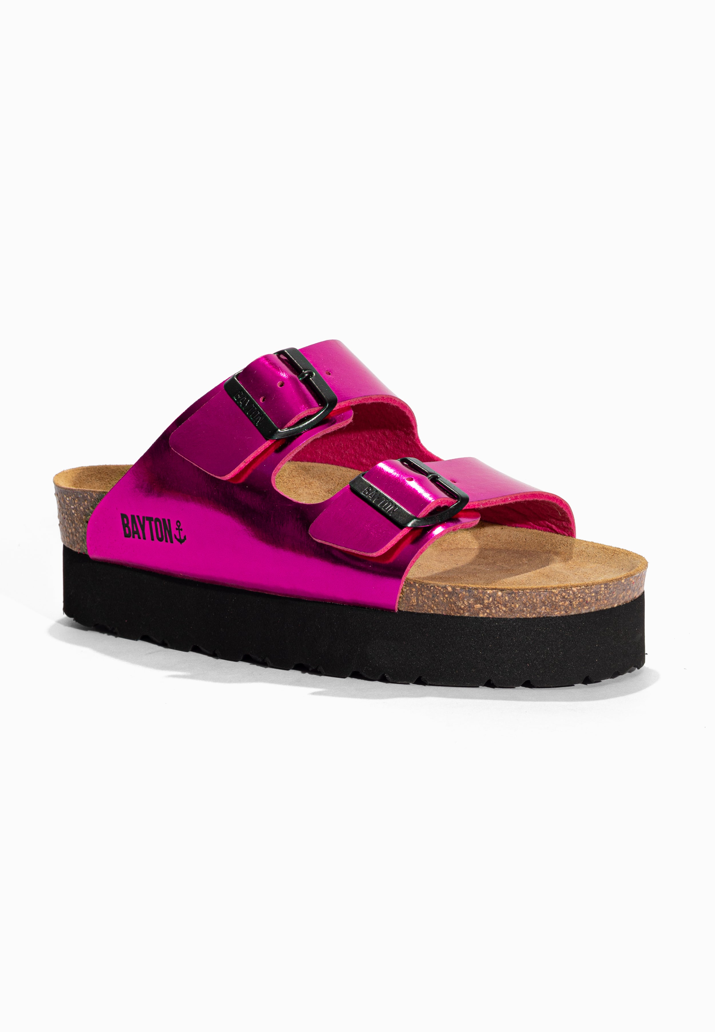 Sandales à Plateforme Japet Fuschia Bayton pour Femme