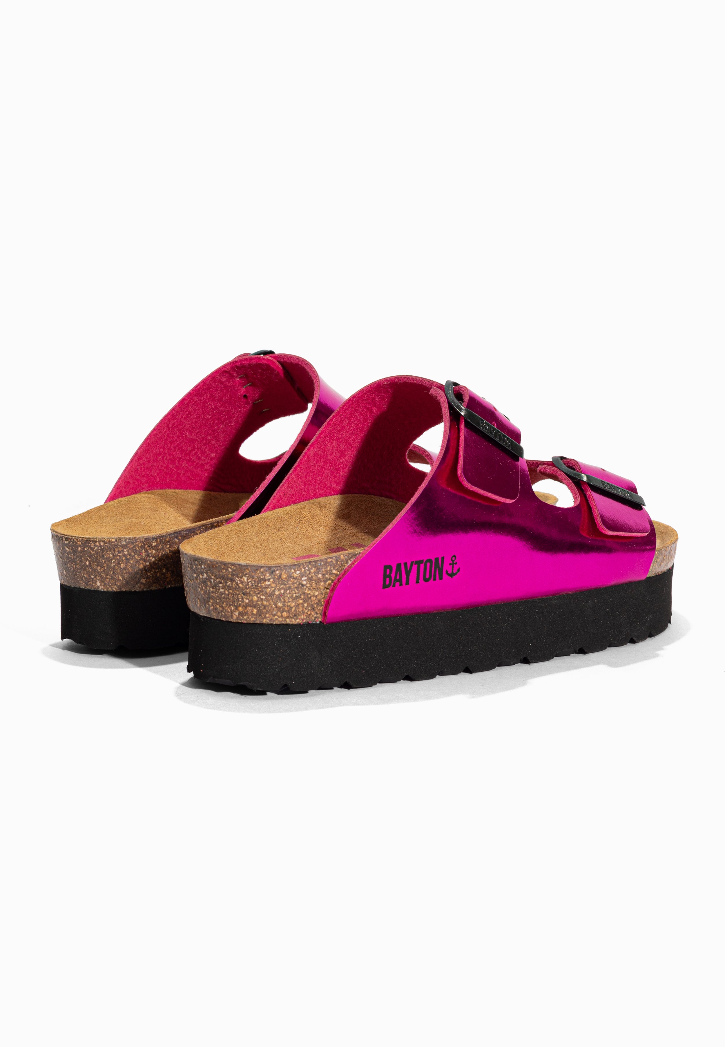 Sandales à Plateforme Japet Fuschia Bayton pour Femme