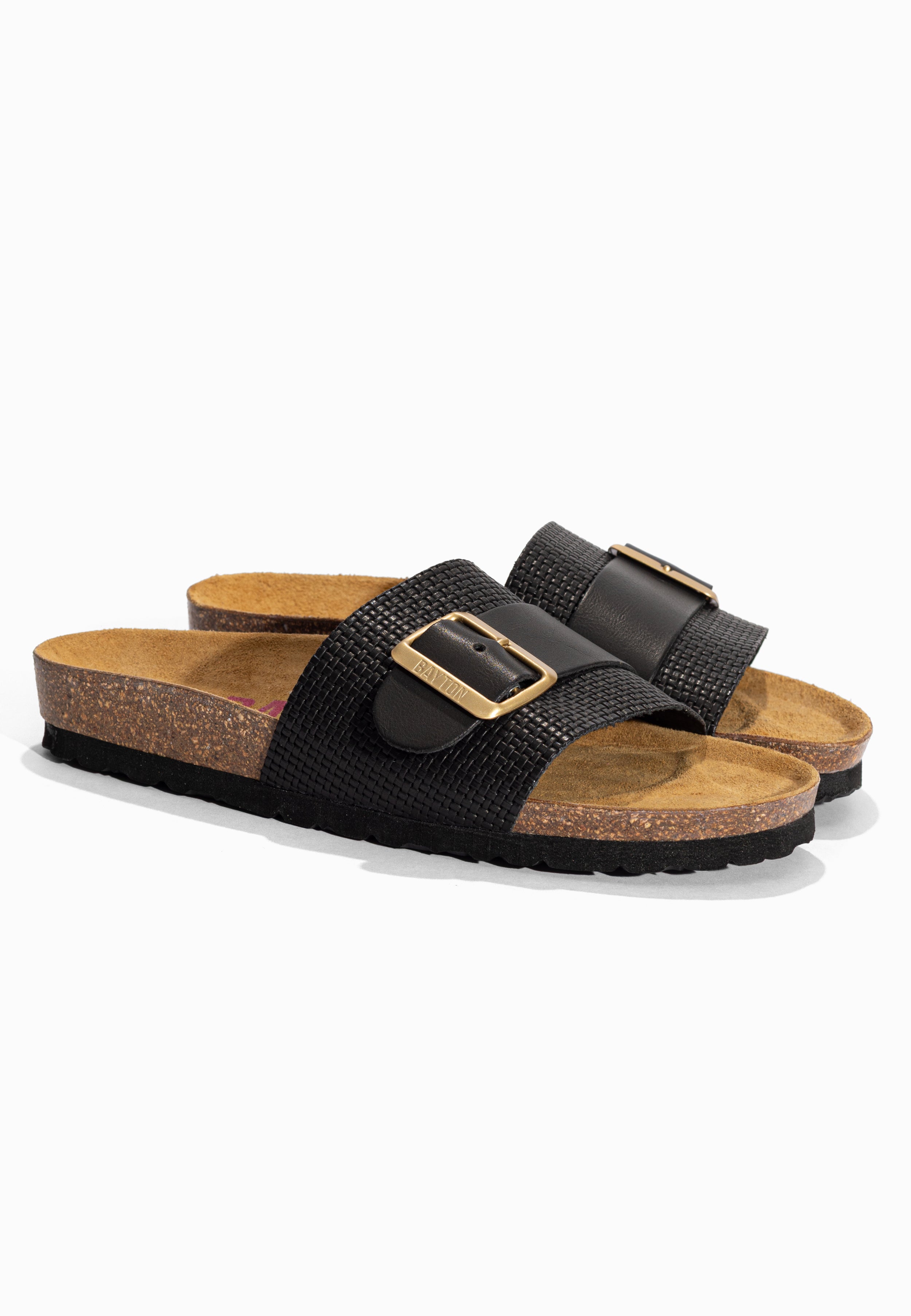 Sandales 1 Bride Orense Noir Bayton pour Femme