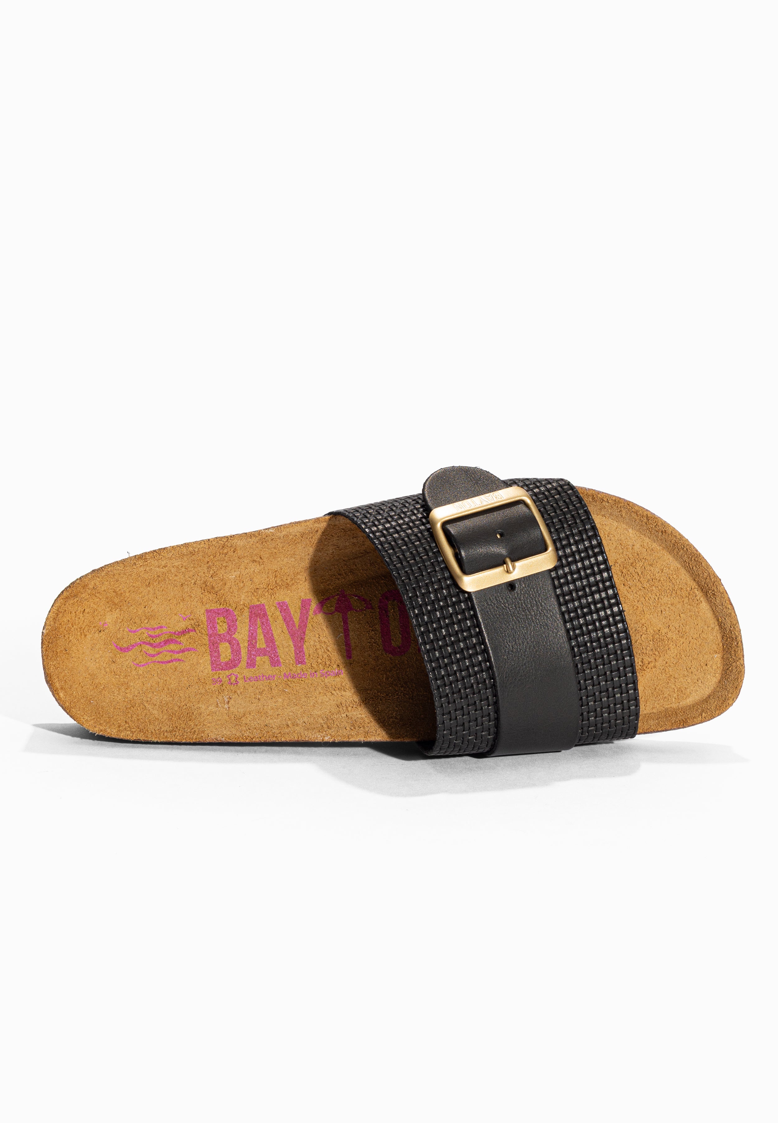 Sandales 1 Bride Orense Noir Bayton pour Femme