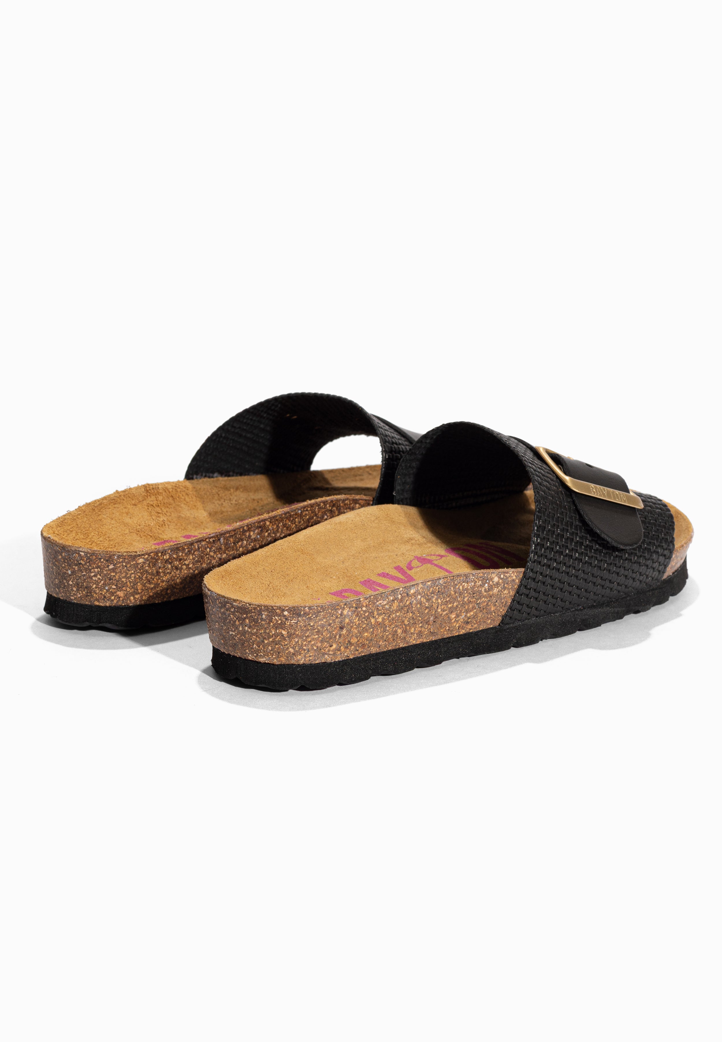 Sandales 1 Bride Orense Noir Bayton pour Femme