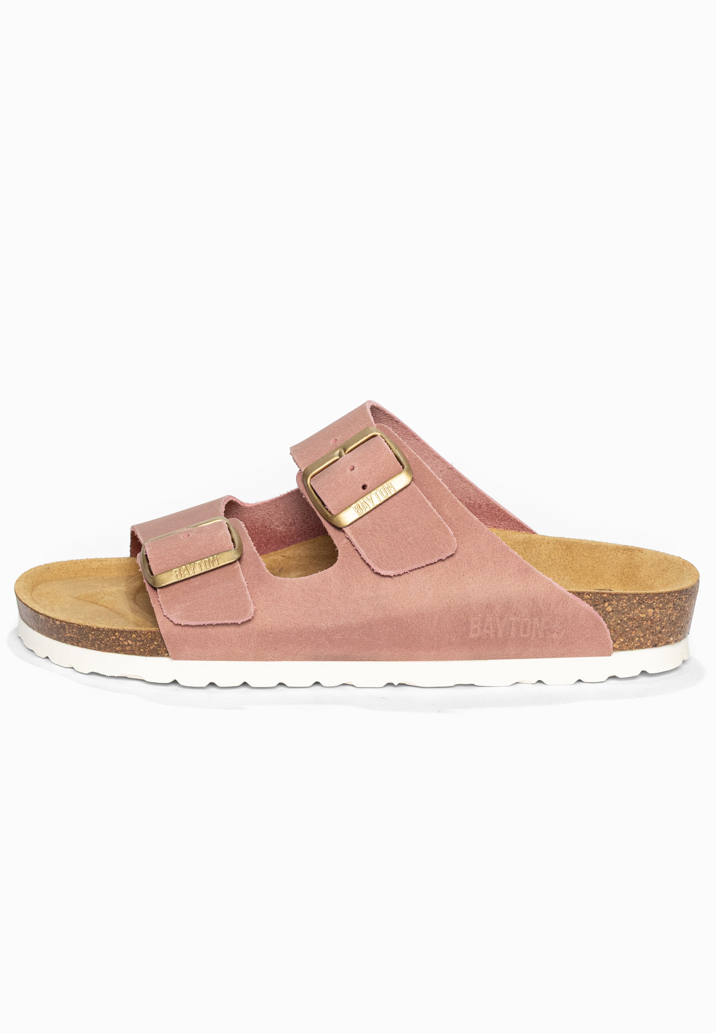 Sandales 2 Brides Atlas Rose en Cuir Bayton pour Femme