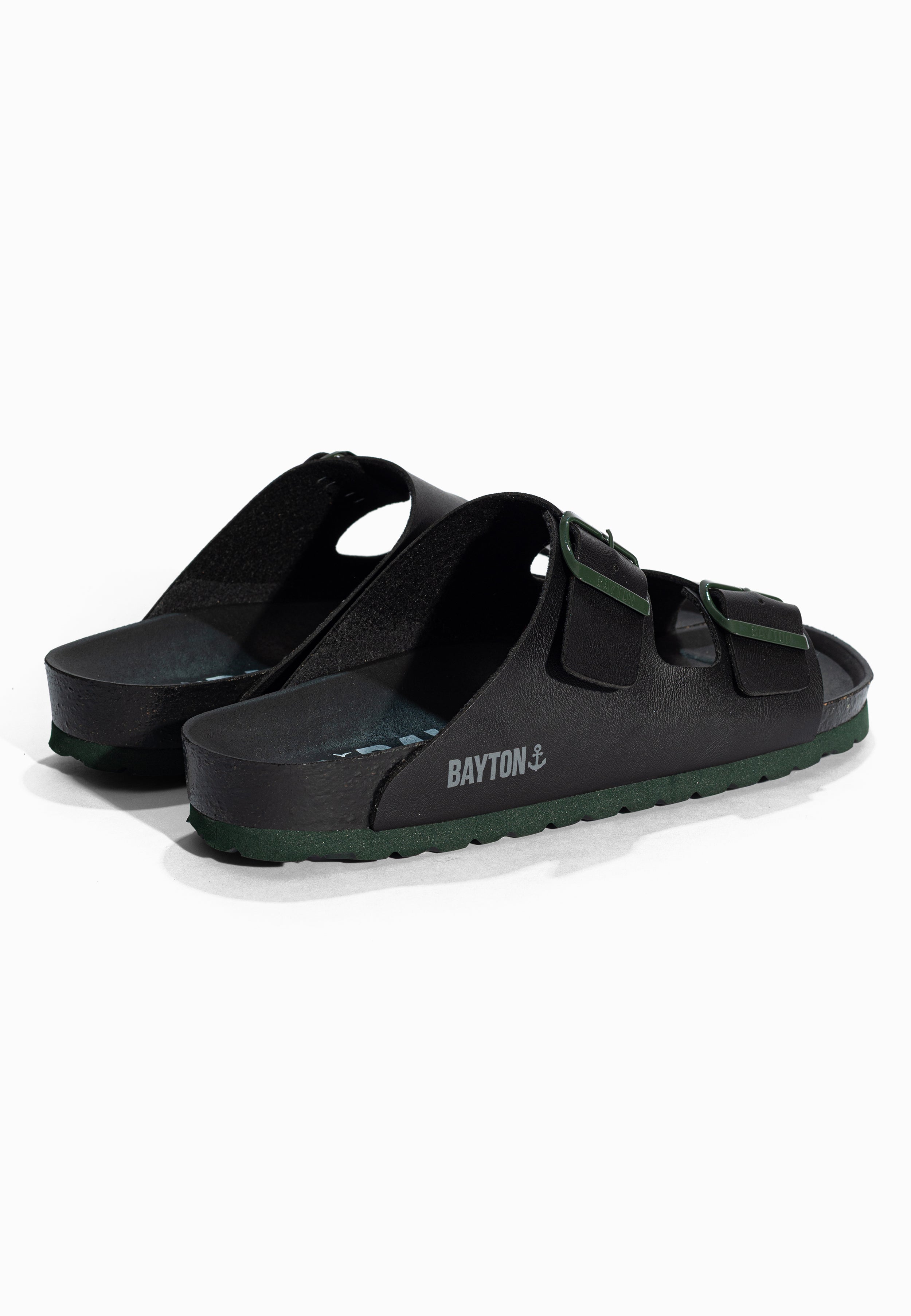 Sandales 2 Brides Atlas Noir Bayton pour Homme