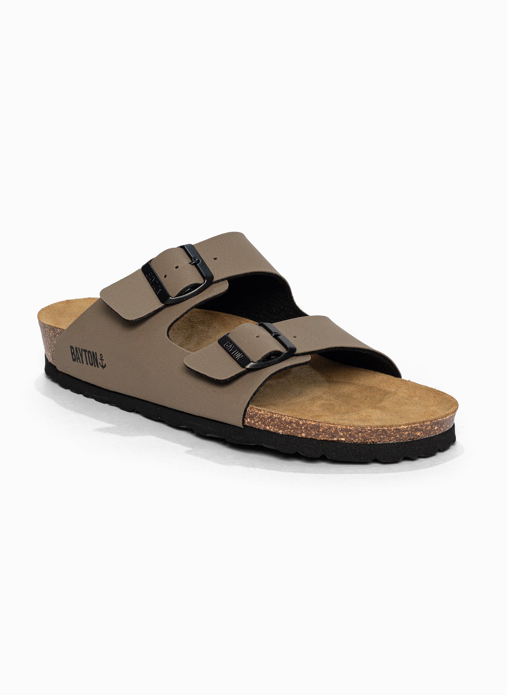 Sandales 2 Brides Atlas Taupe Bayton pour Homme