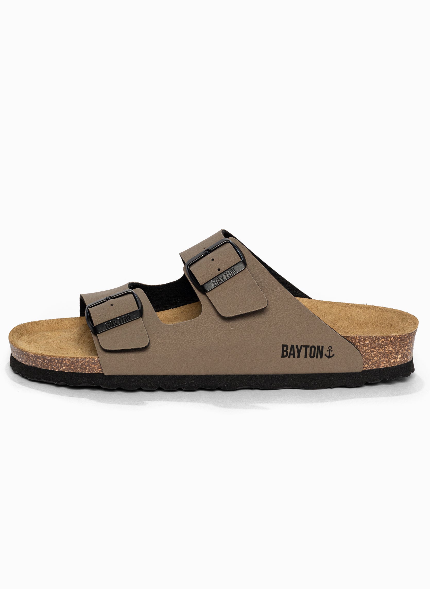 Sandales 2 Brides Atlas Taupe Bayton pour Homme