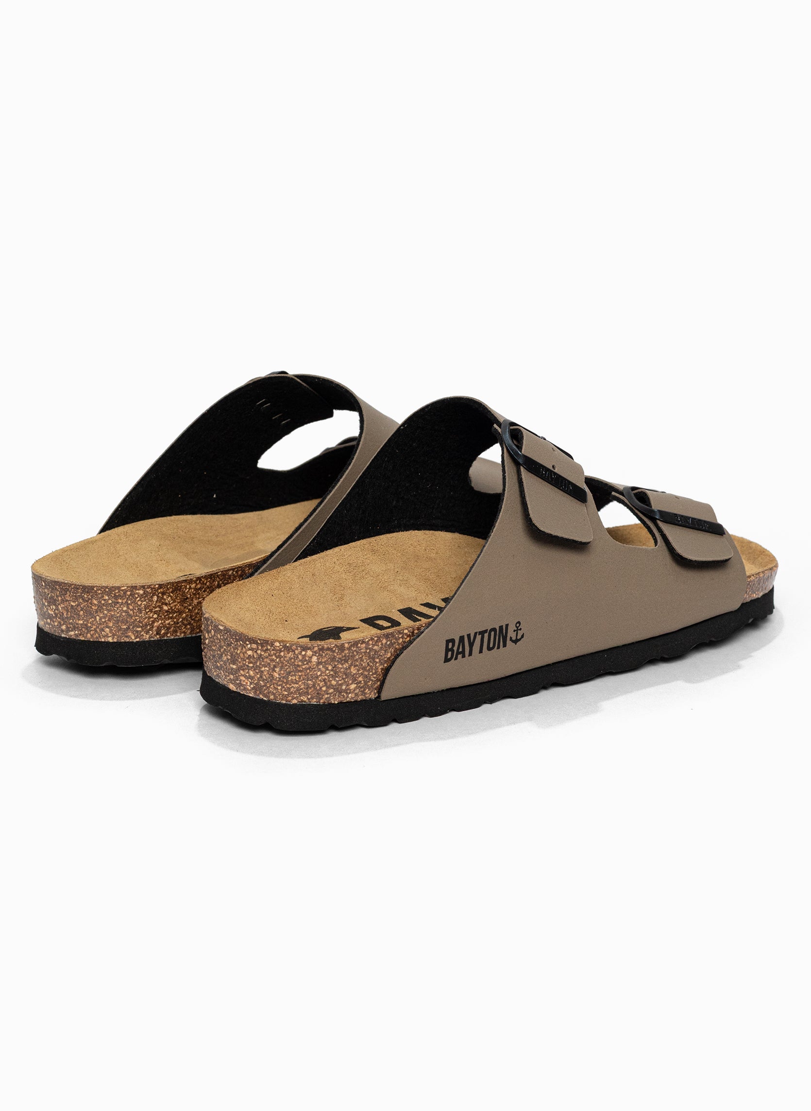 Sandales 2 Brides Atlas Taupe Bayton pour Homme