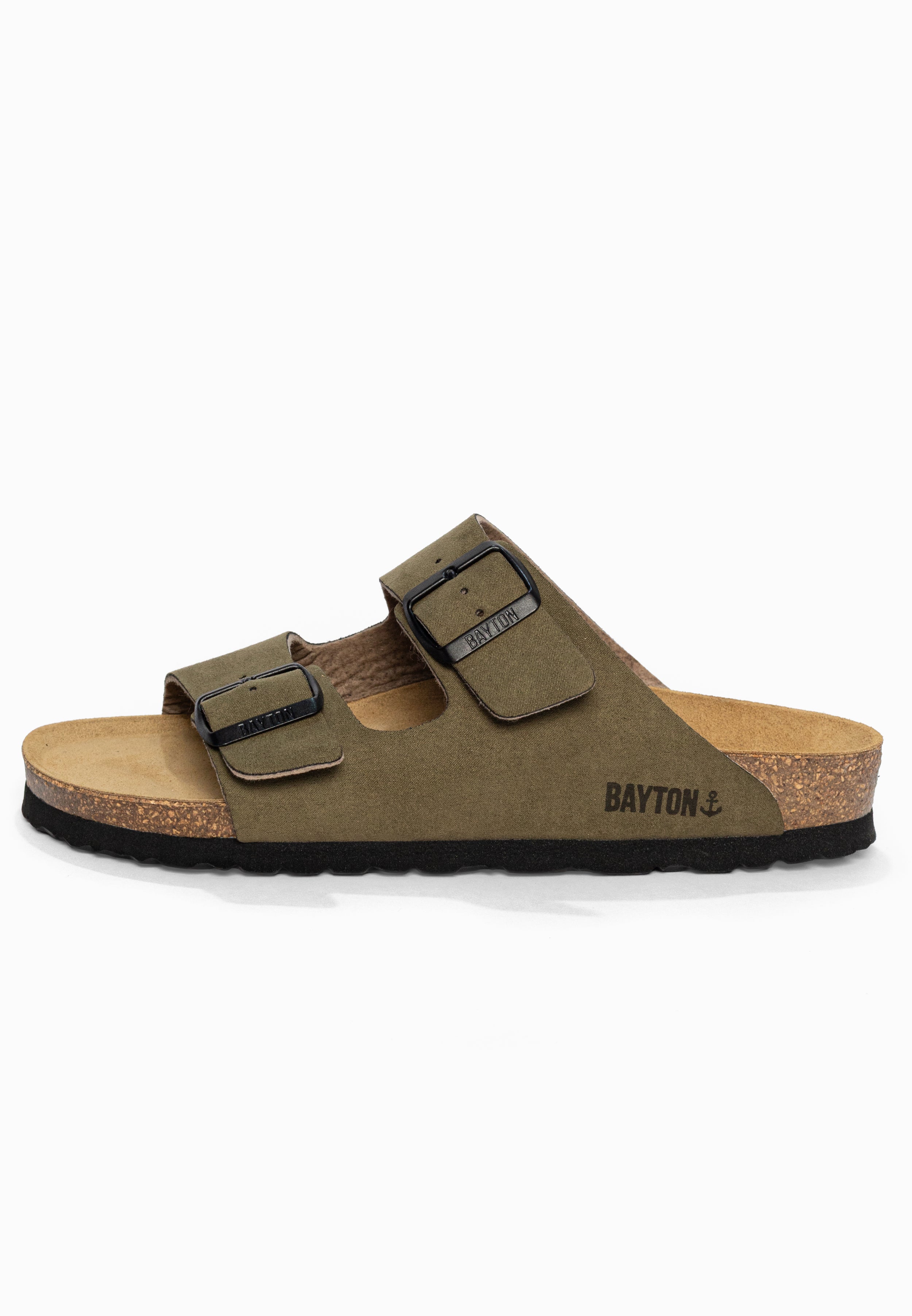 Sandales 2 Brides Atlas Kaki Bayton pour Femme