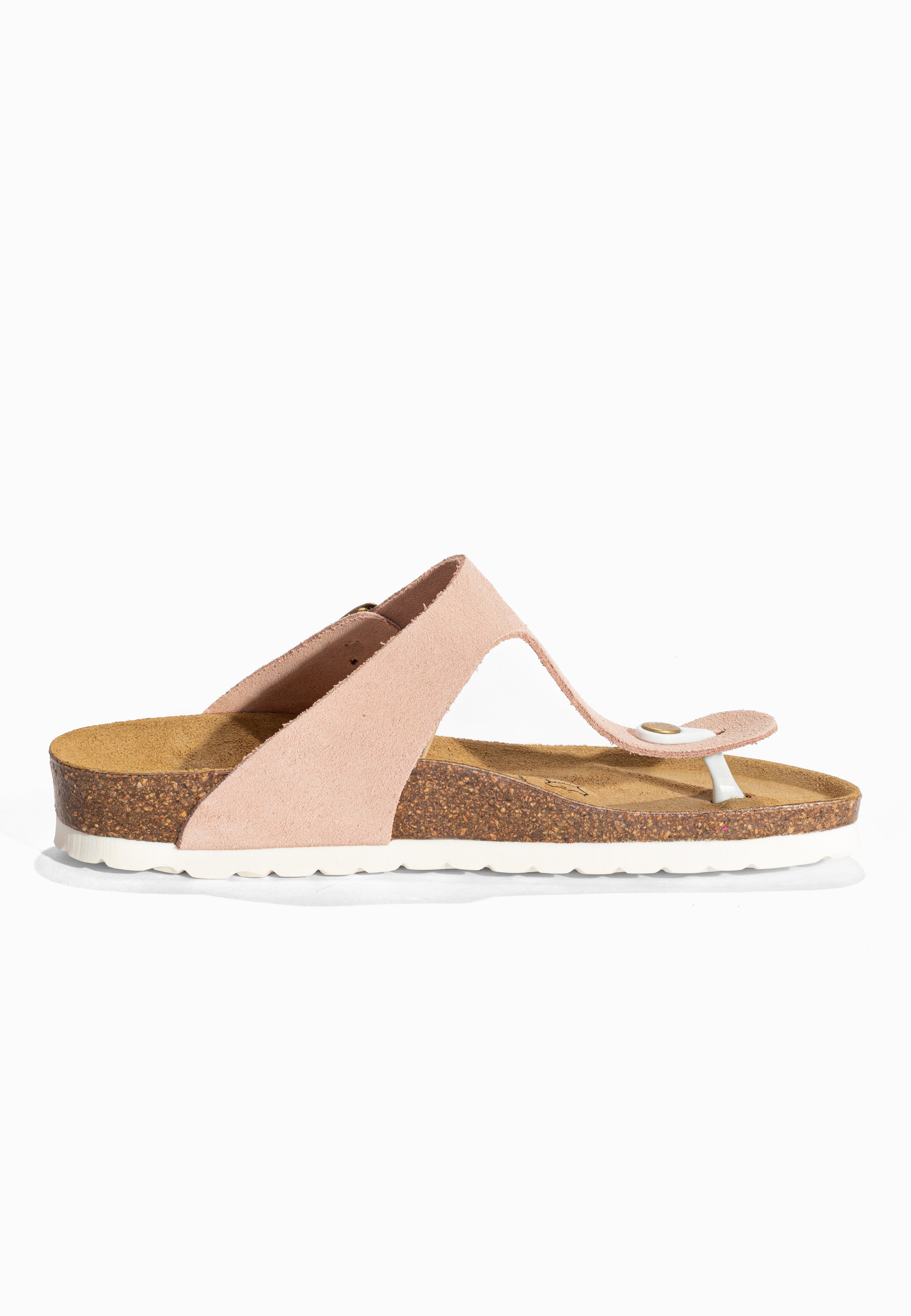 Sandales à Entre-doigts Mercure Rose en Cuir Suédé Bayton pour Femme