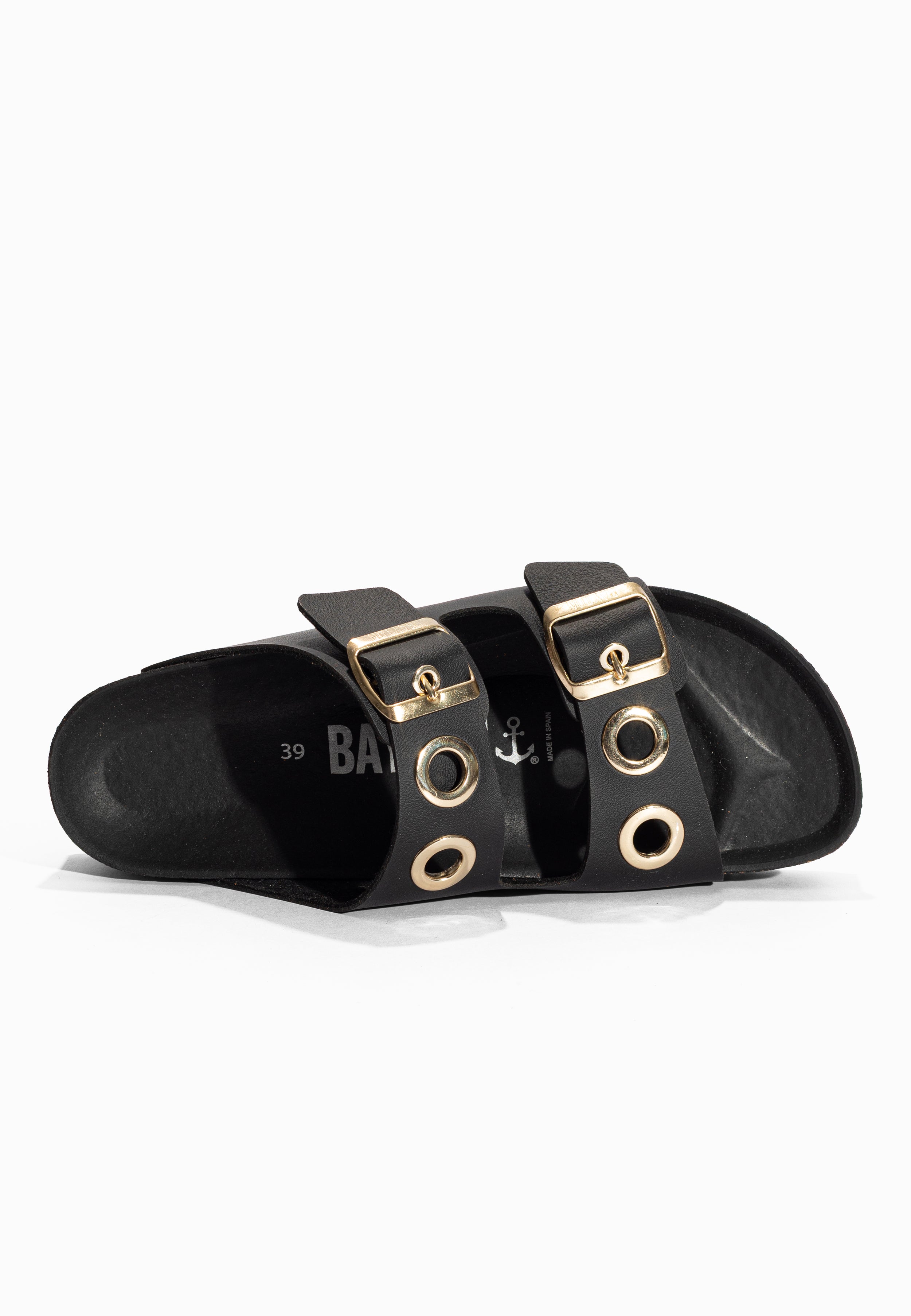 Sandales à Plateforme Jackie Noir Bayton pour Femme
