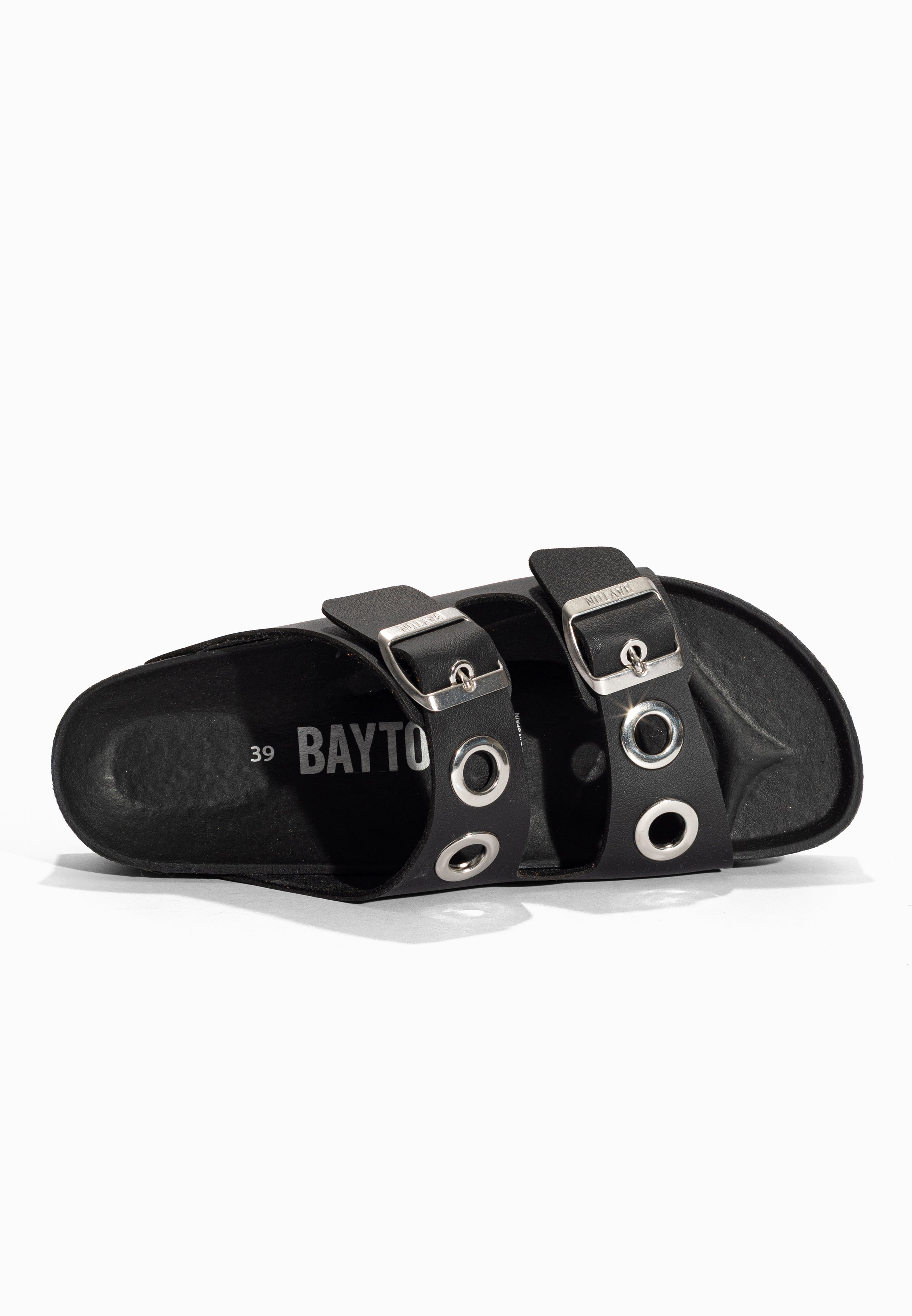 Sandales à Plateforme Jackie Noir Bayton pour Femme