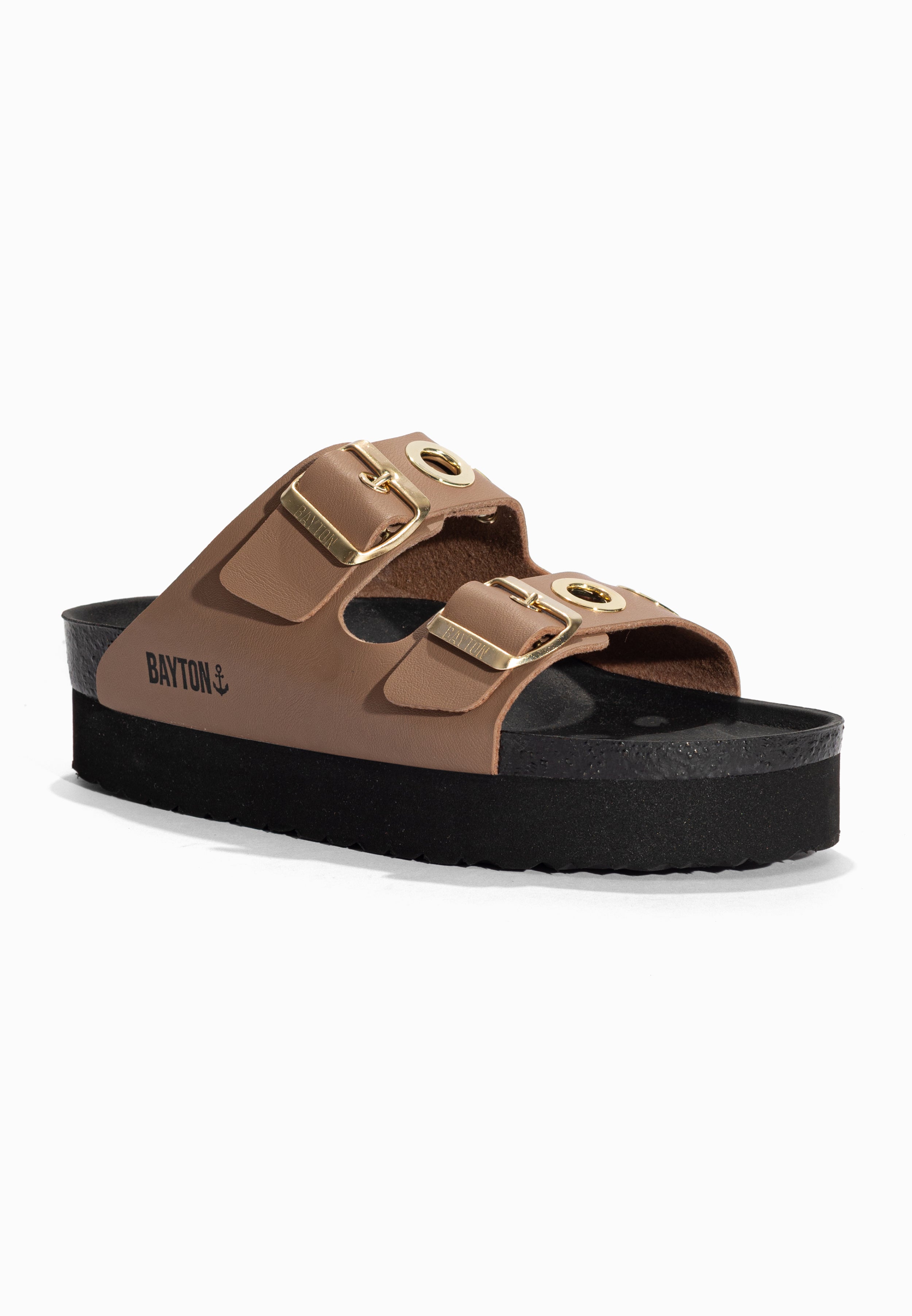 Sandales à Plateforme Jackie Beige Bayton pour Femme